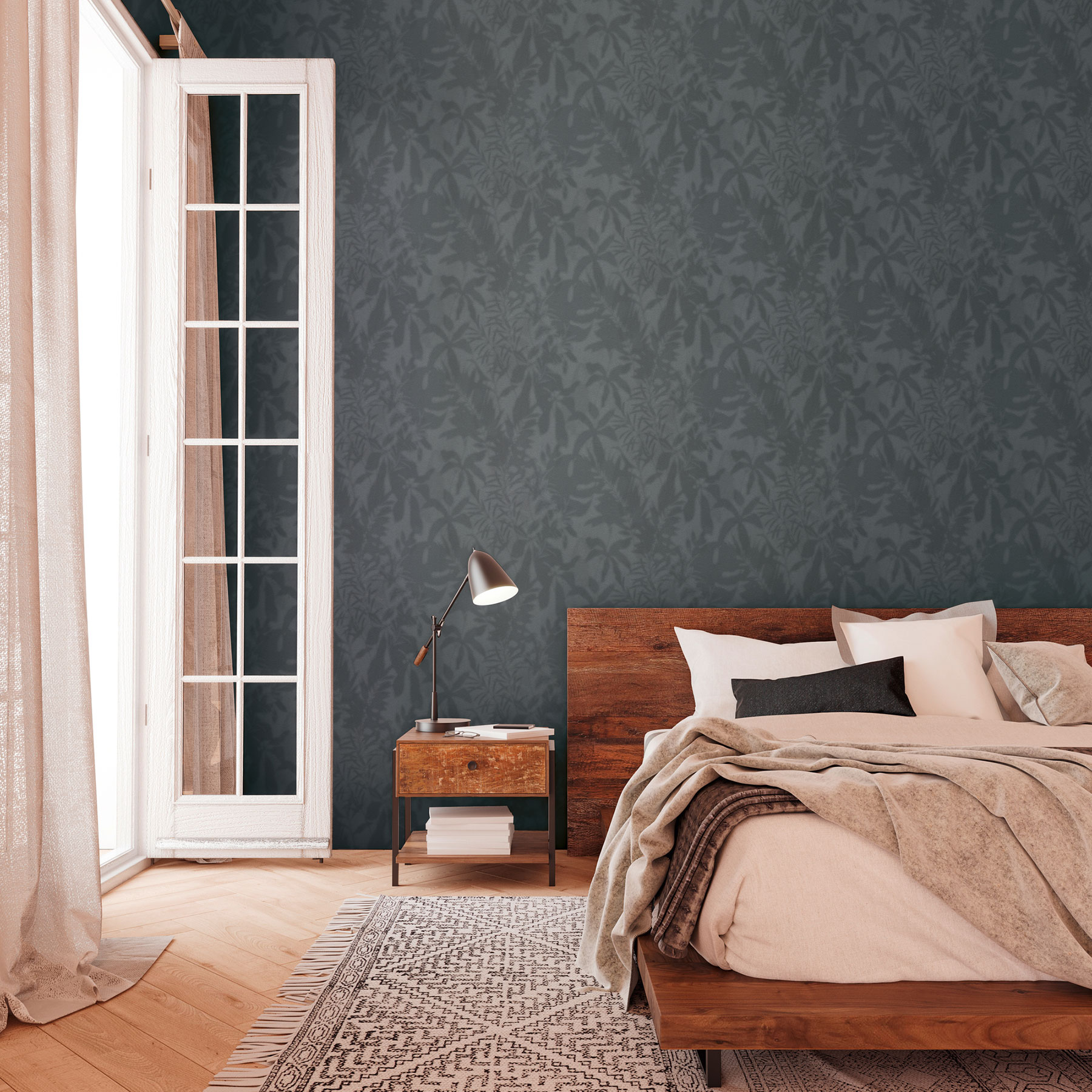 AS Vliestapete Daniel Hechter 7 Floral Grau 781515