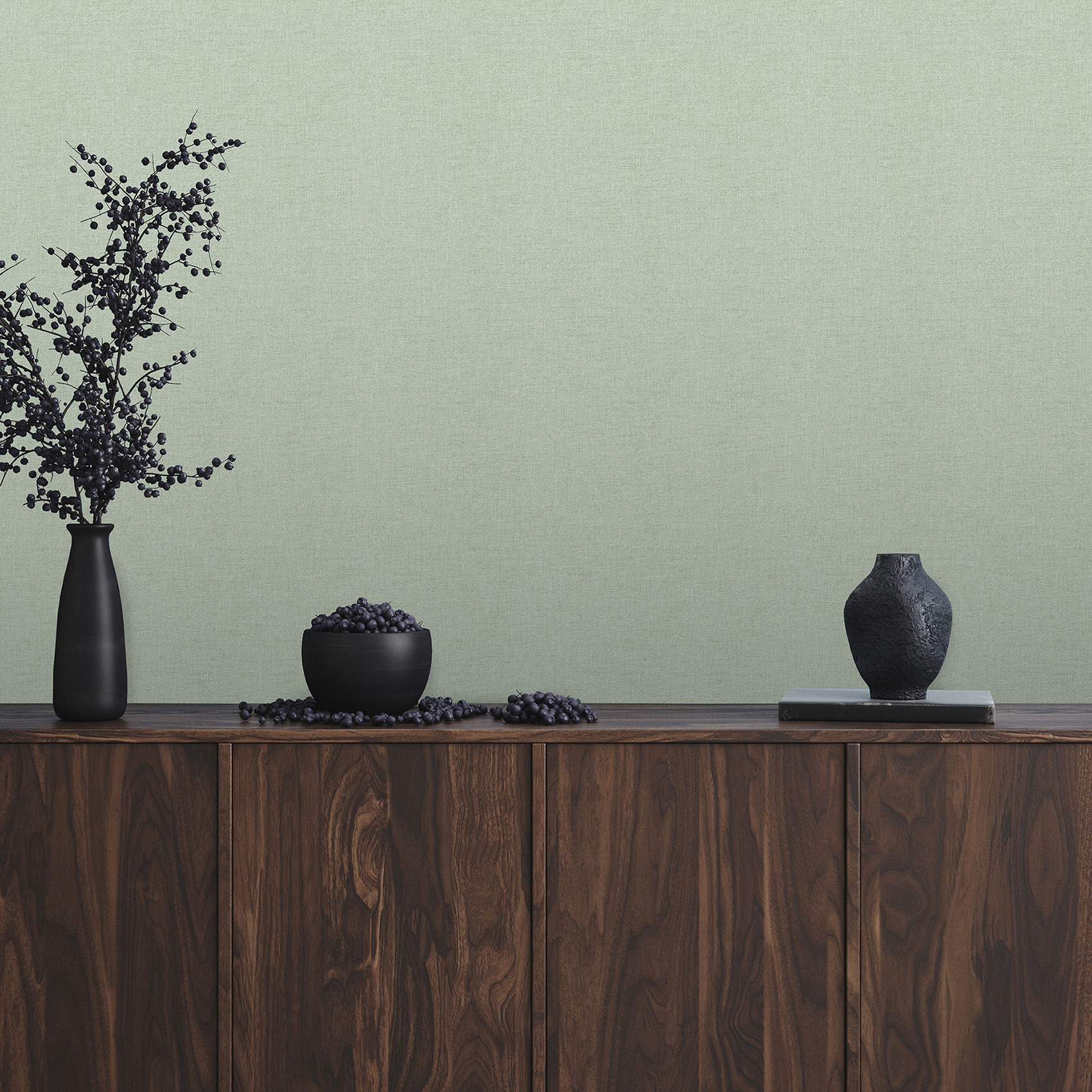 Hohenberger Vliestapete Artist Collage Uni Jade 27294