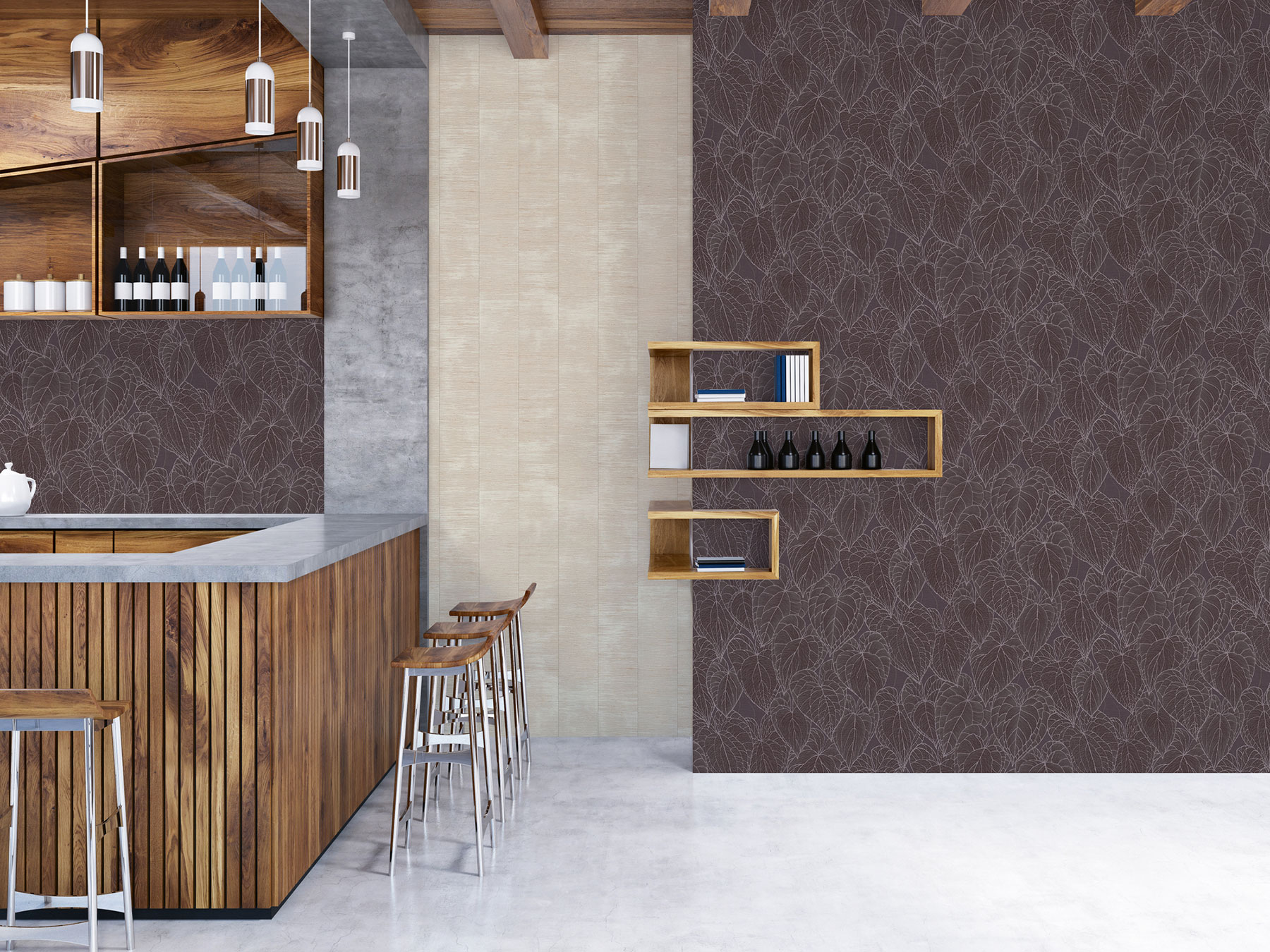 AS Vliestapete Daniel Hechter 7 Floral Grau 781285