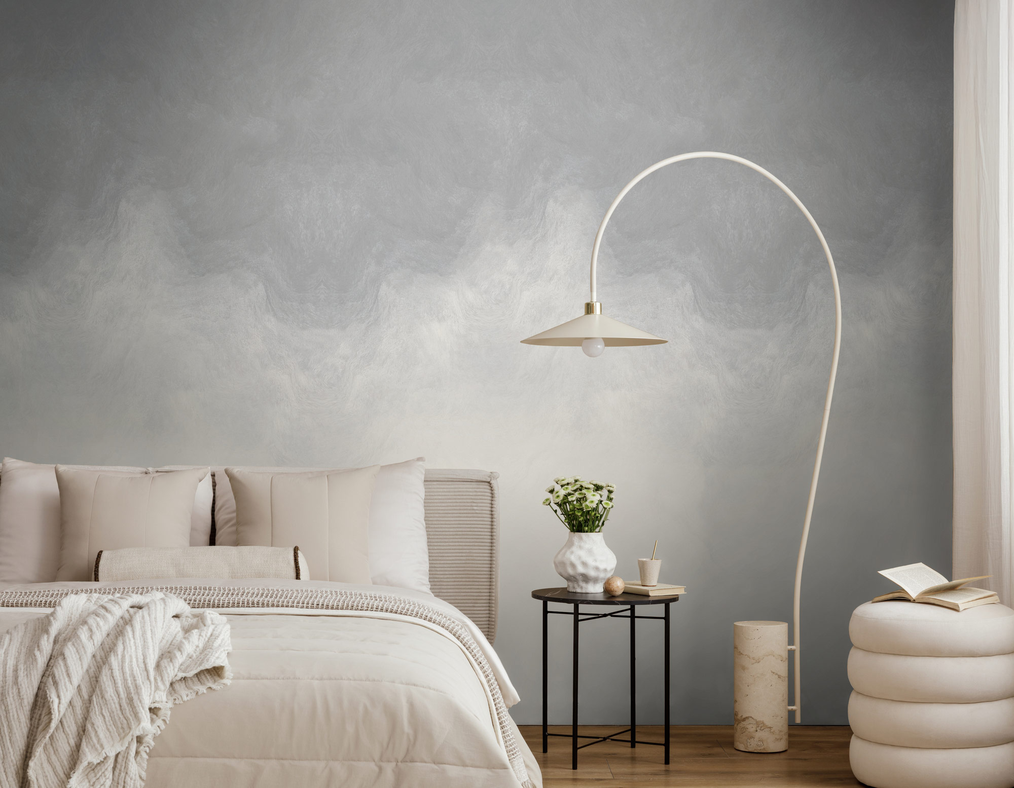 AS Fototapete The Wall 4 Aquarell Grau 792391
