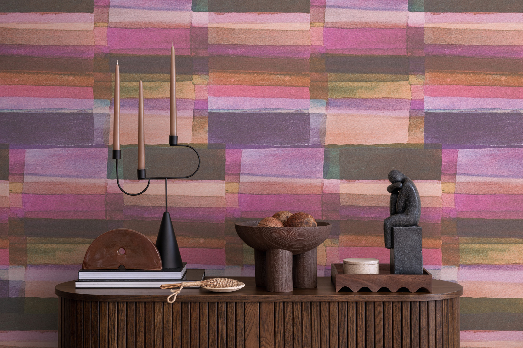 AS Vliestapete Anna d'Andrea Abstrakt Lila 782251