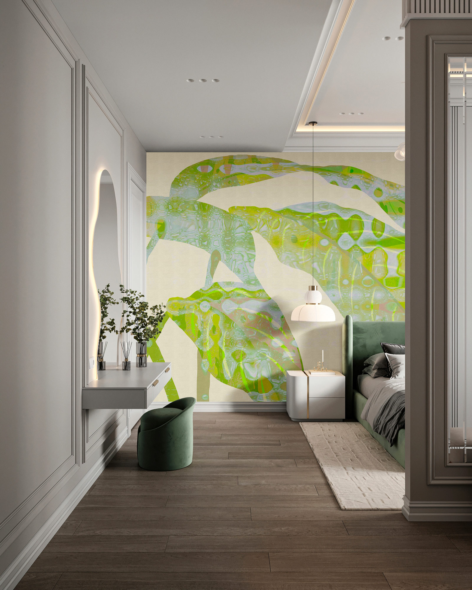 AS Fototapete Walls by Patel 5 Blätter Grün DD135119