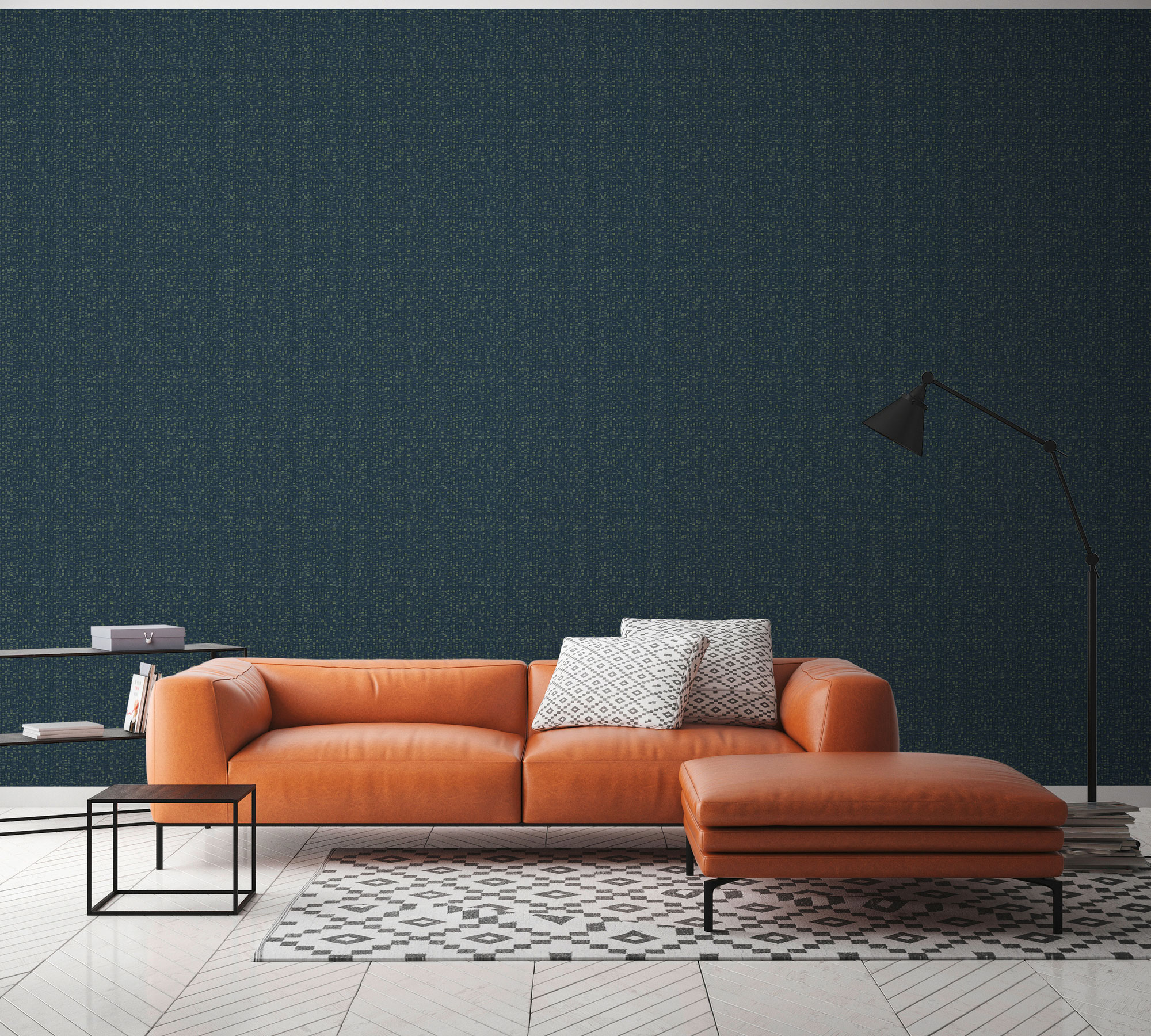 AS Vliestapete Antigua Satin Abstrakt Blau 390921