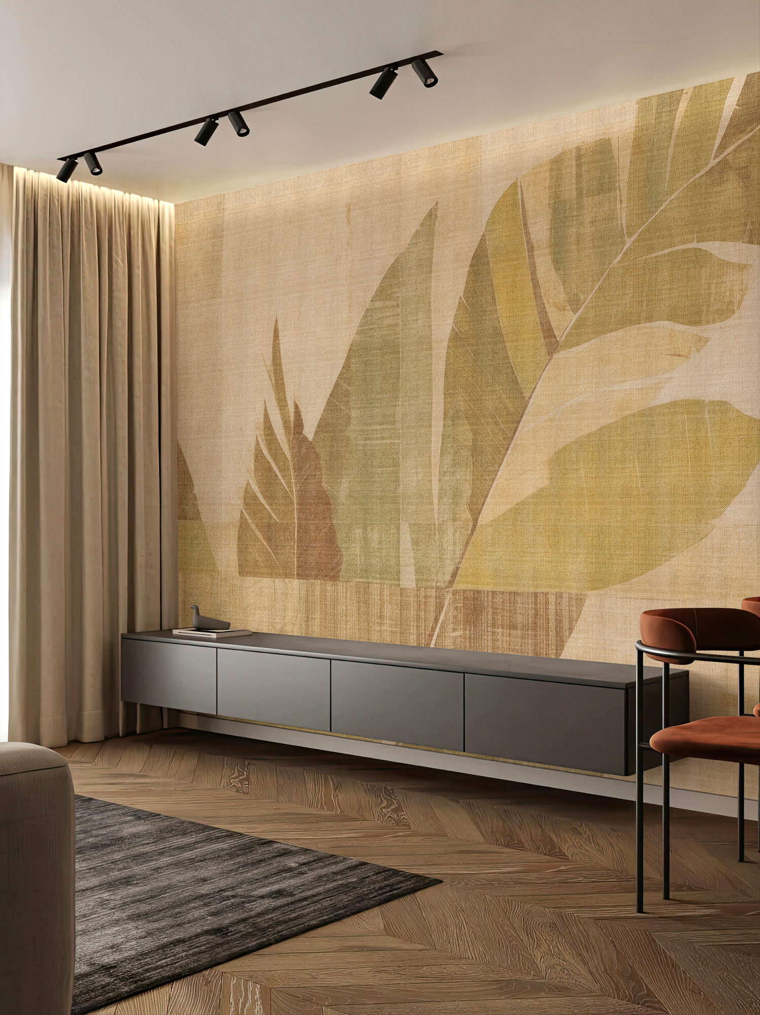 AS Fototapete Walls by Patel 5 Blätter Grün DD134315