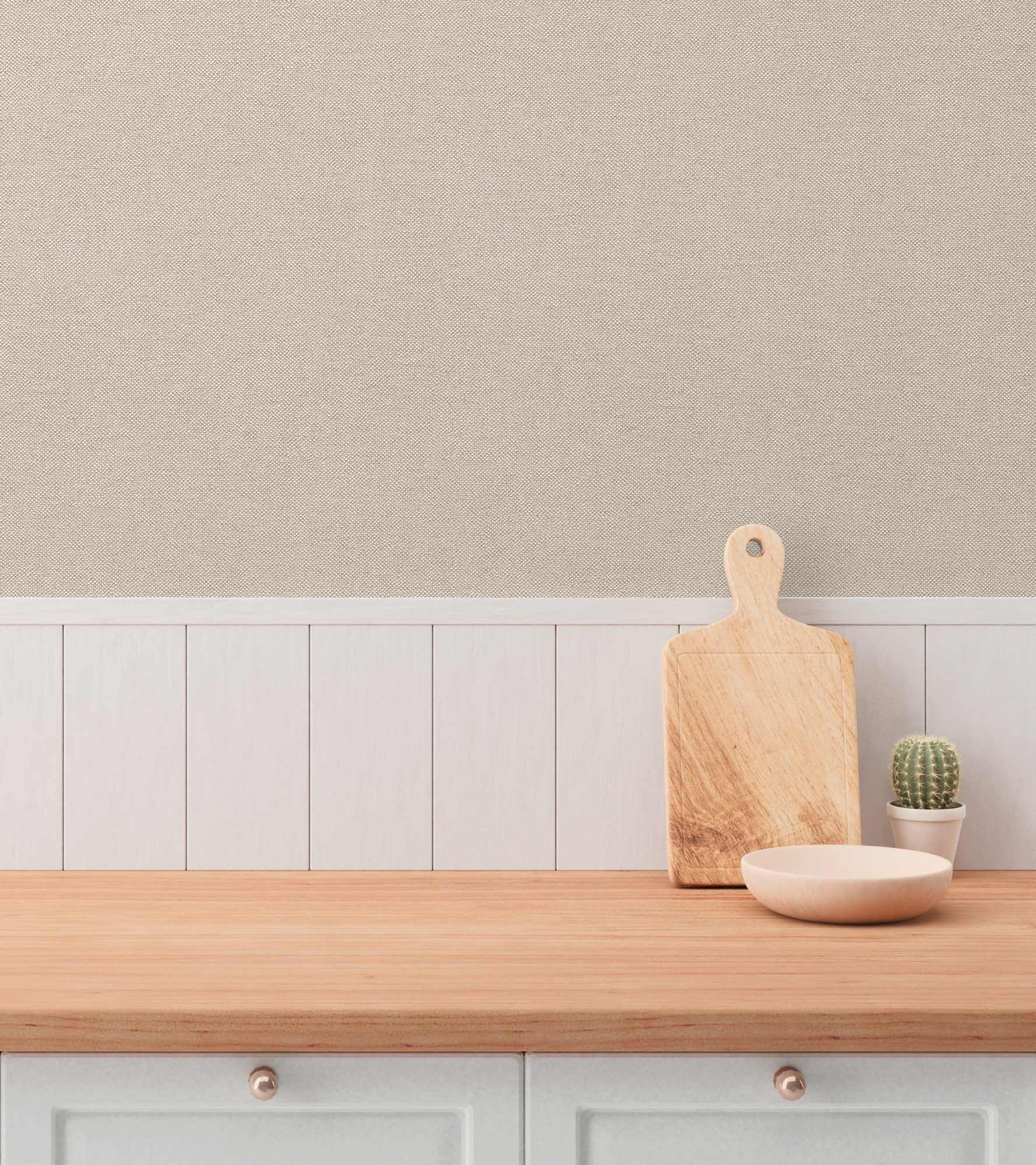 AS Vliestapete Hygge 3 Uni Beige 304862