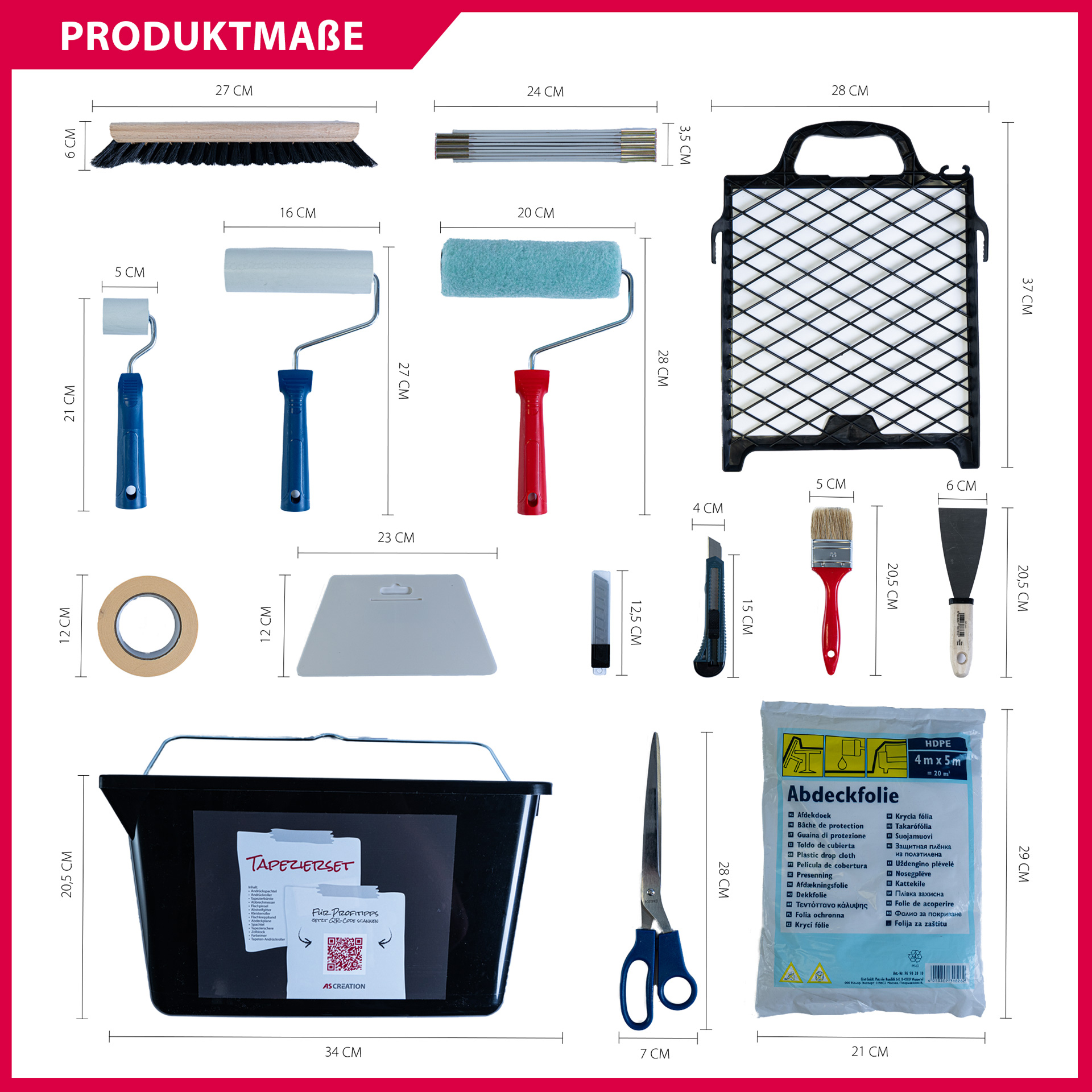 AS Creation XXL-Tapezier-Set 15-teilig