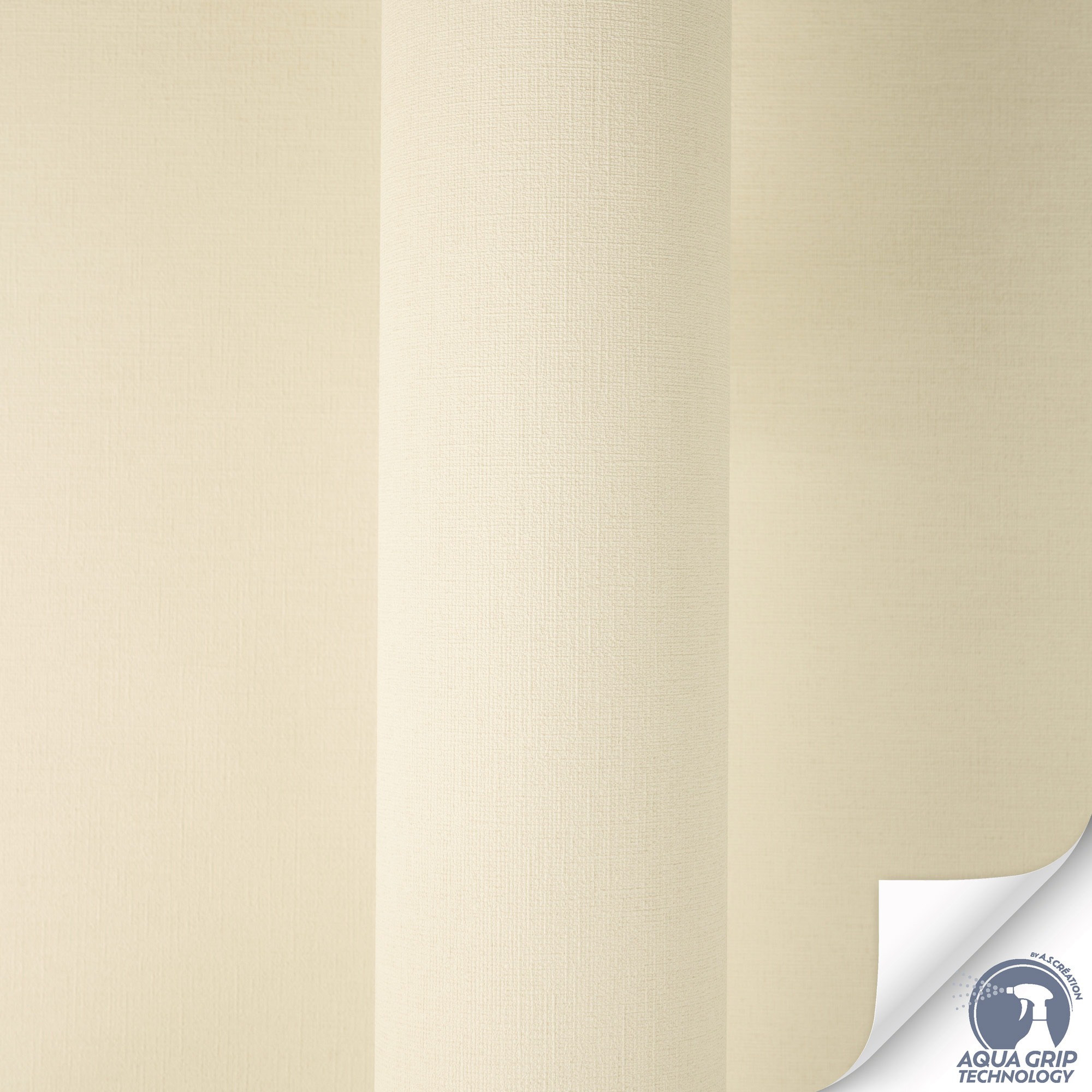 AS Vliestapete Cosiness Designdrop 2 Uni Creme 792441