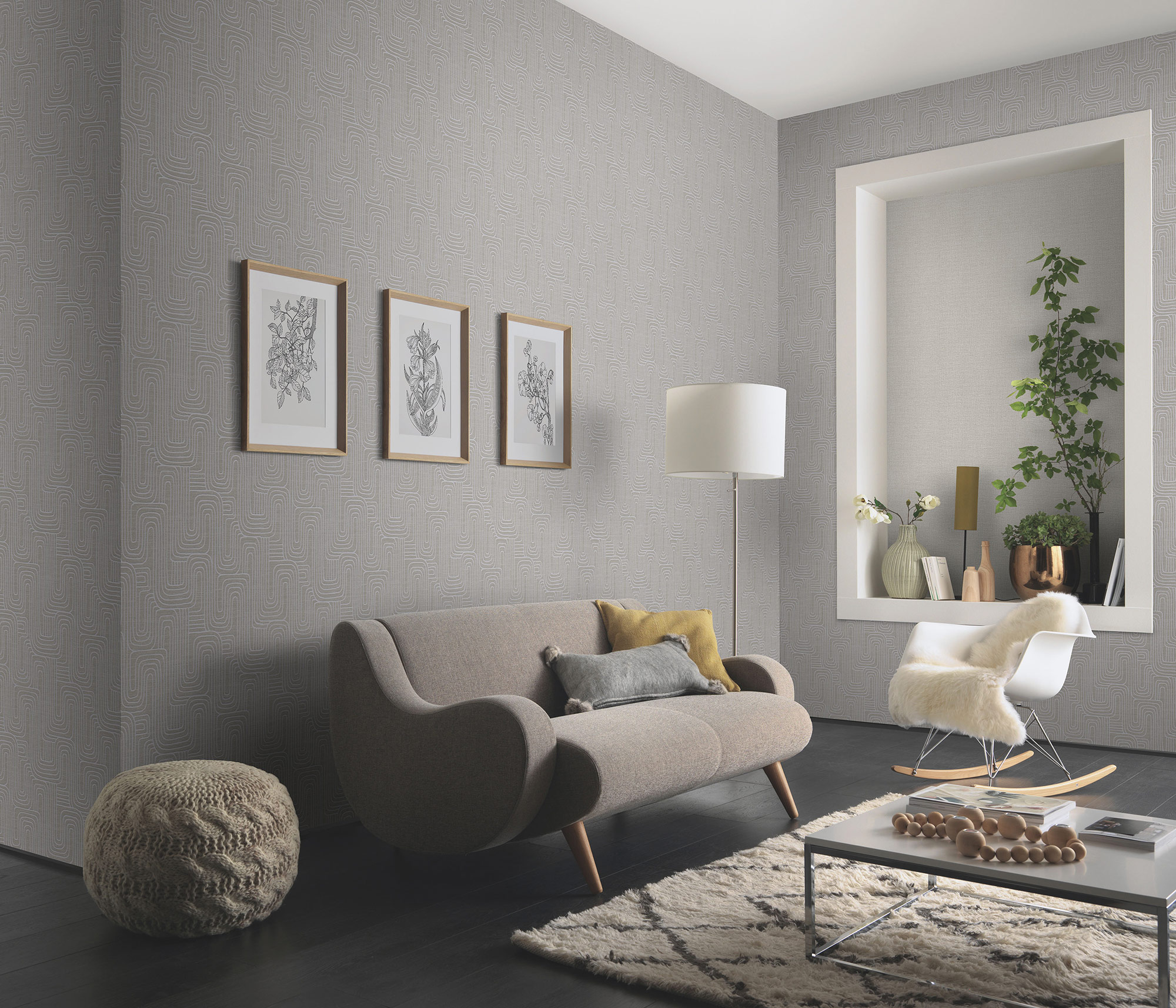 Erismann Vliestapete Opus braun 1046111