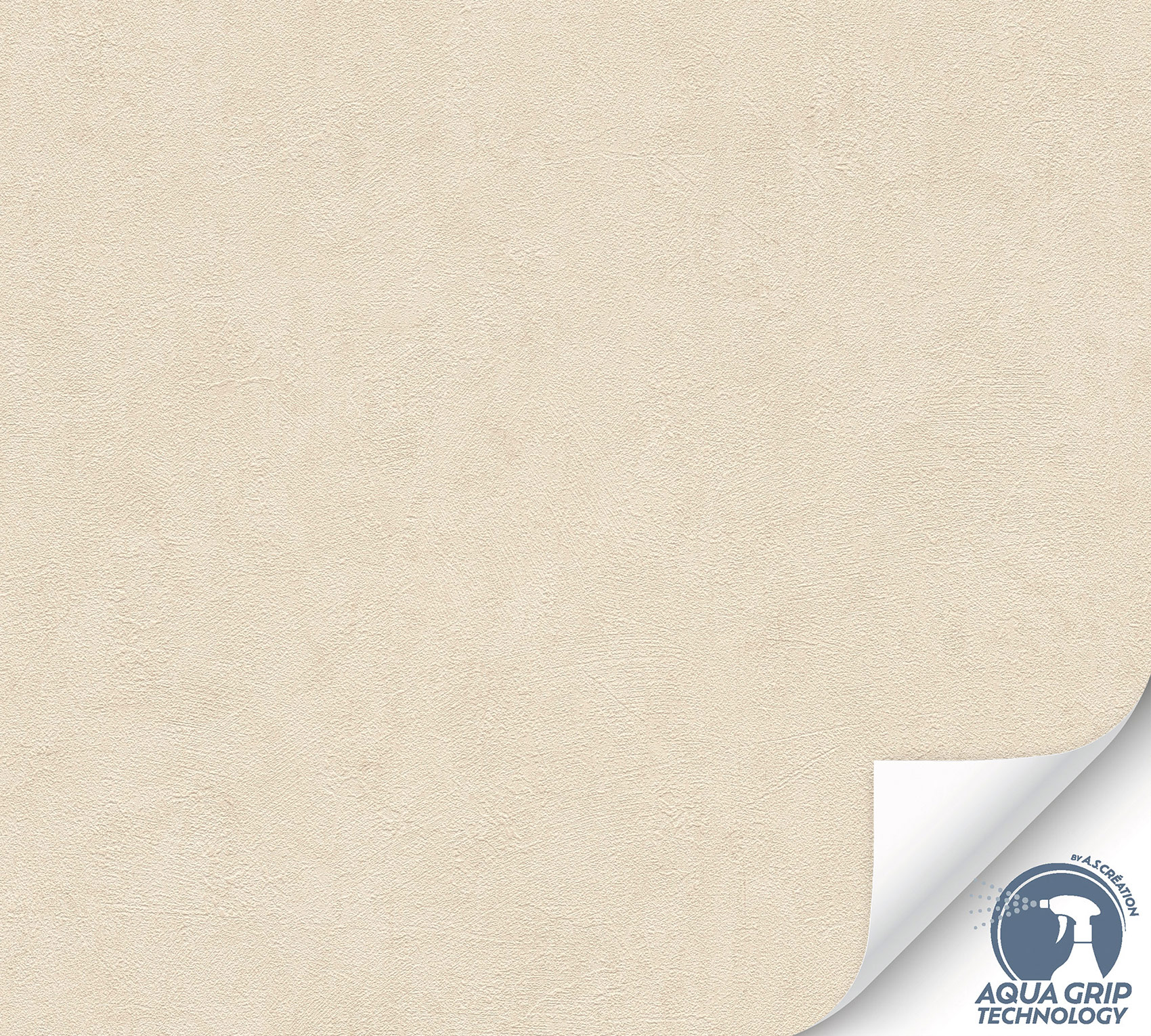 AS Vliestapete Cosiness Designdrop 2 Uni Creme 793152