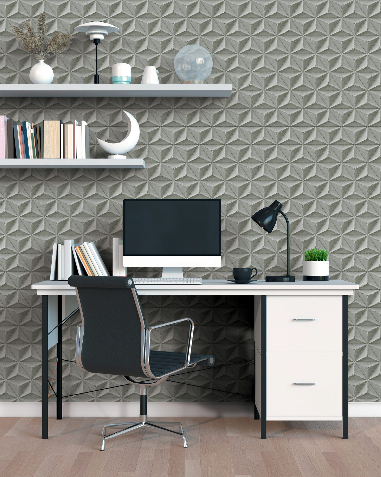 AS Vliestapete PintWalls II Grafik Grau 397001