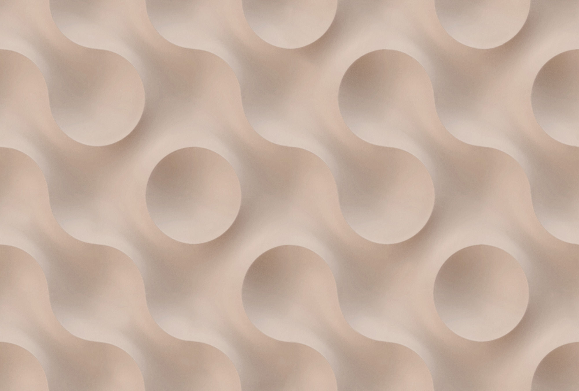 AS Fototapete Walls by Patel 5 Kreise Beige DD135125