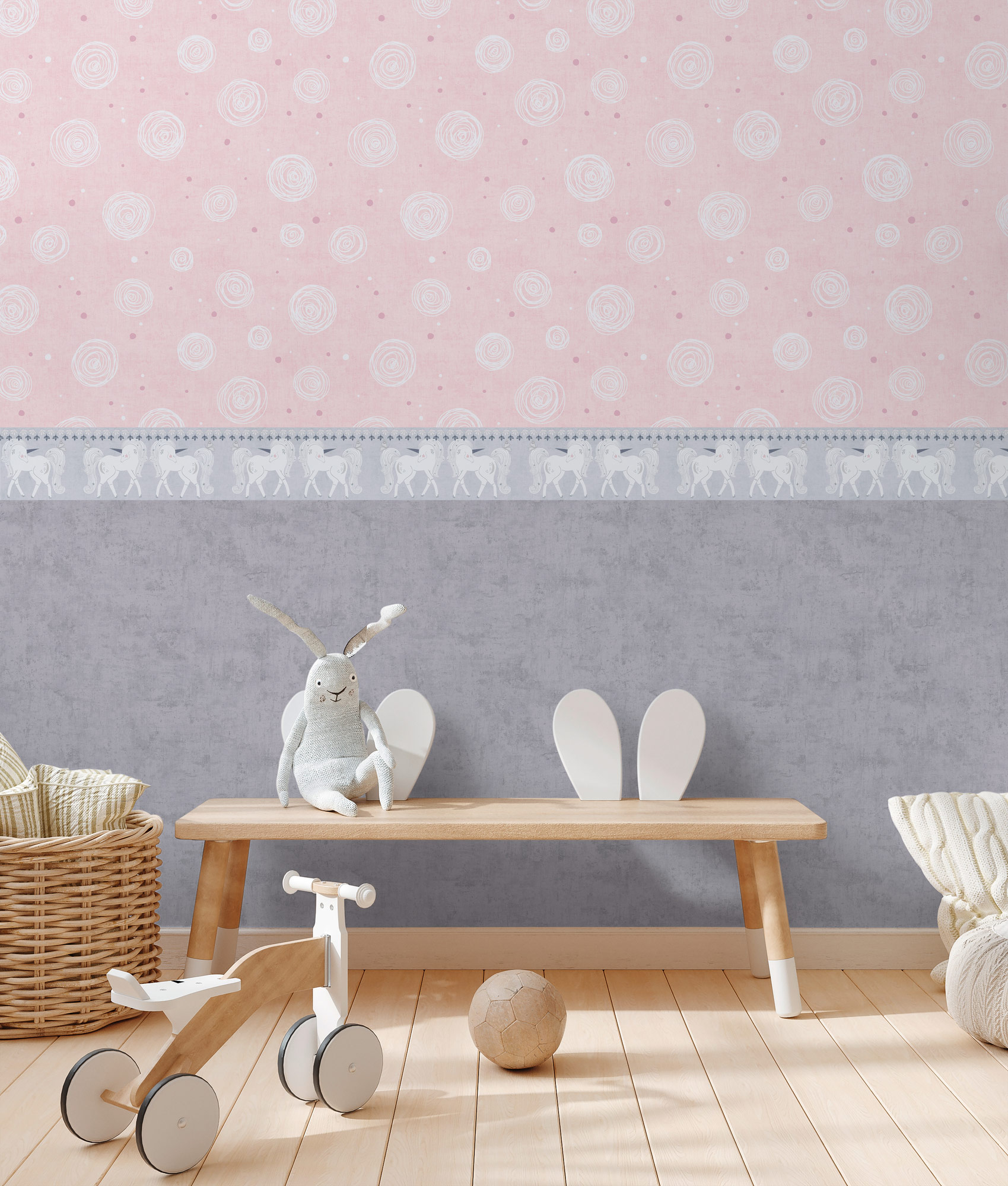 AS Vliestapete Lilly & Luis Kreise Rosa 771392