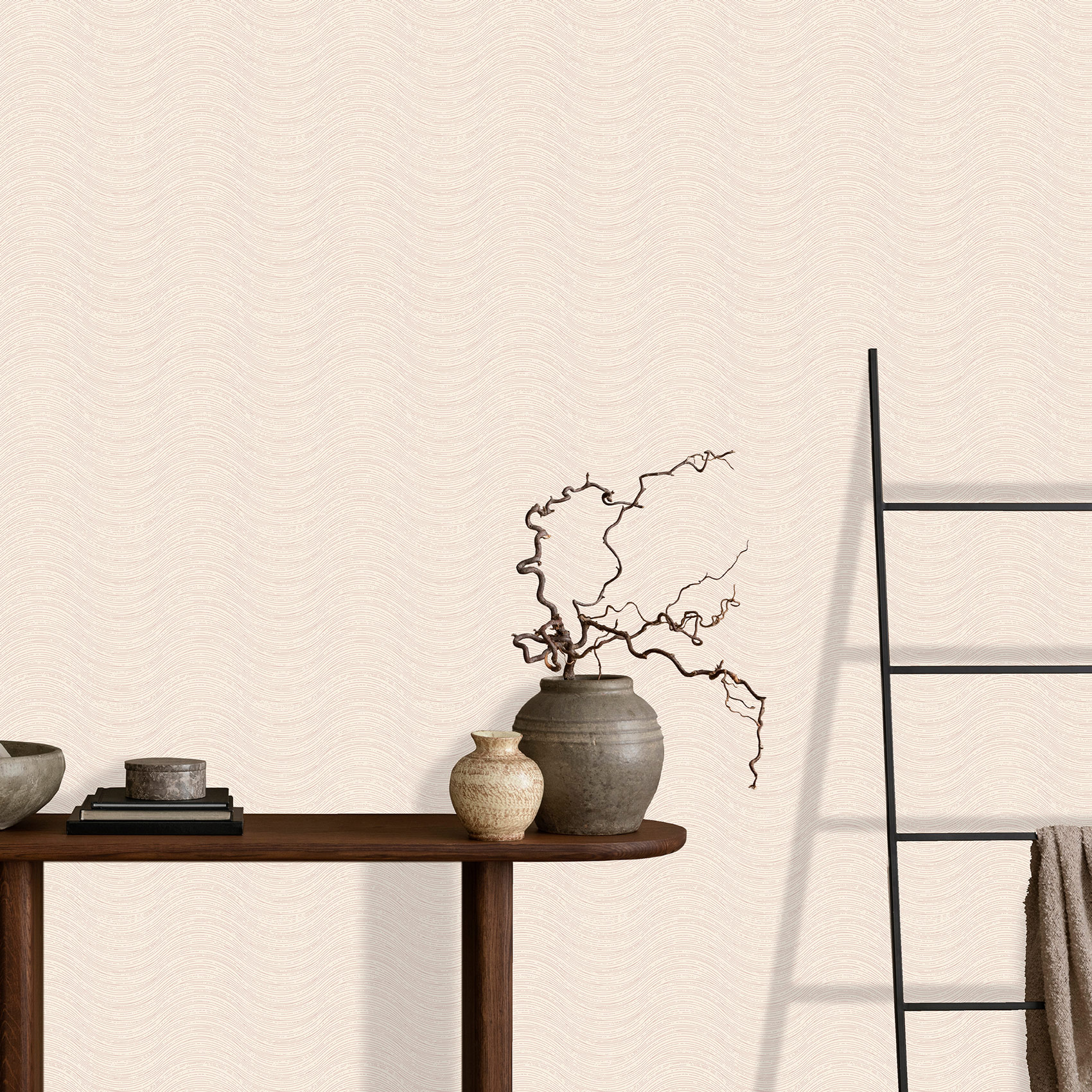 Hohenberger Vliestapete Chalk Ripple Rose 65519