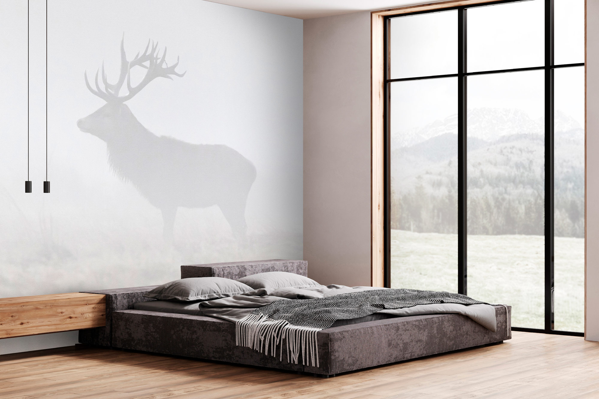 AS Fototapete Walls by Patel 5 Hirsch Grau DD134705