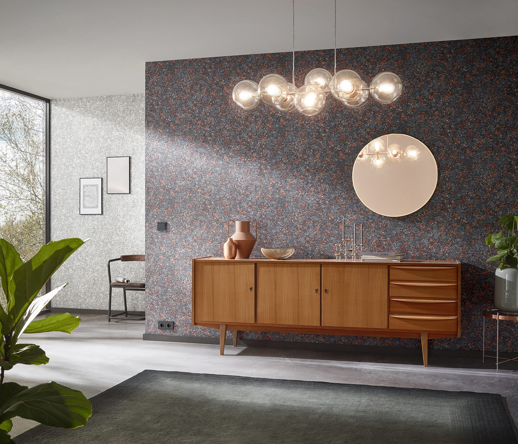 Erismann Vliestapete Focus schwarz 1030215