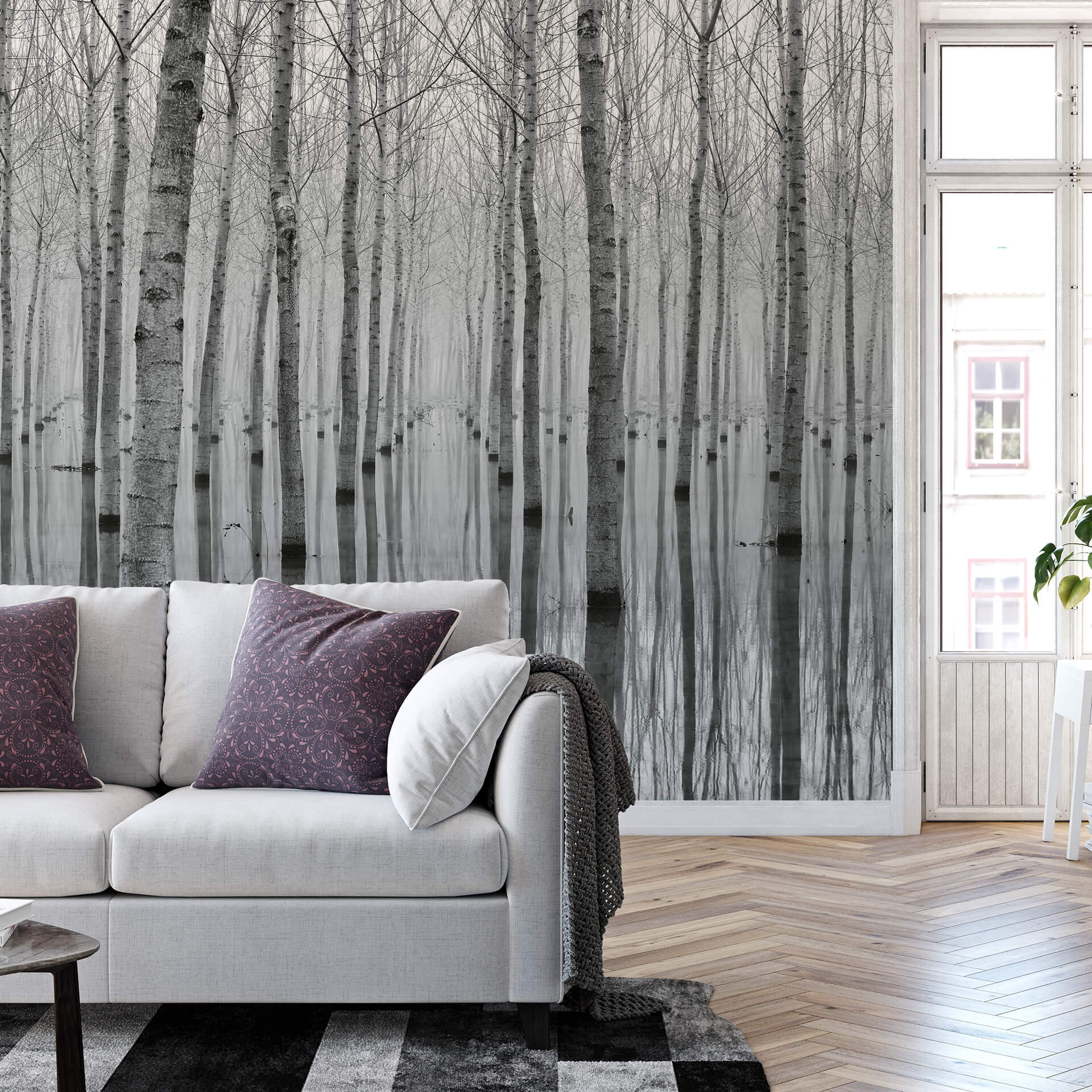 AS Fototapete Designwalls 2.0 Birch Forest in the Water DD11