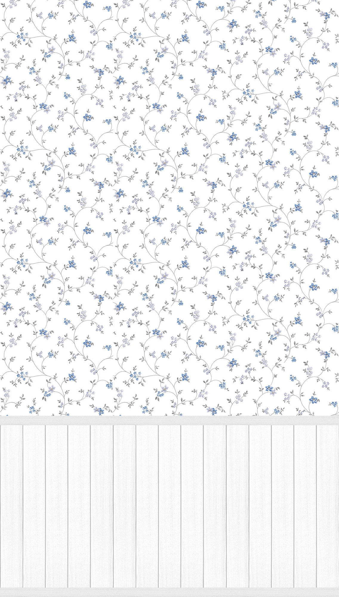 AS Vliestapete Wallpanel creme Blümchen 398052