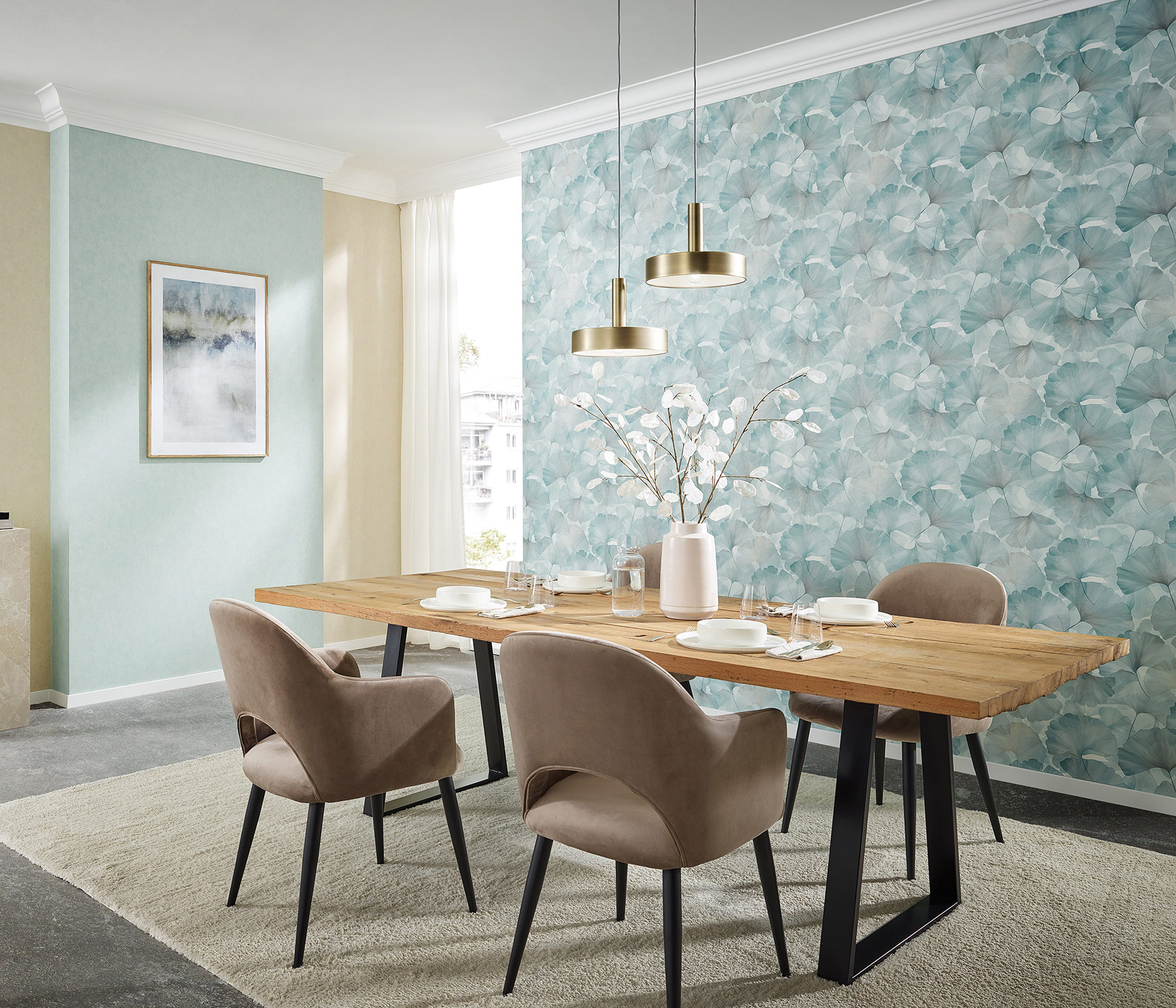 Erismann Vliestapete Elysium türkis 1047018