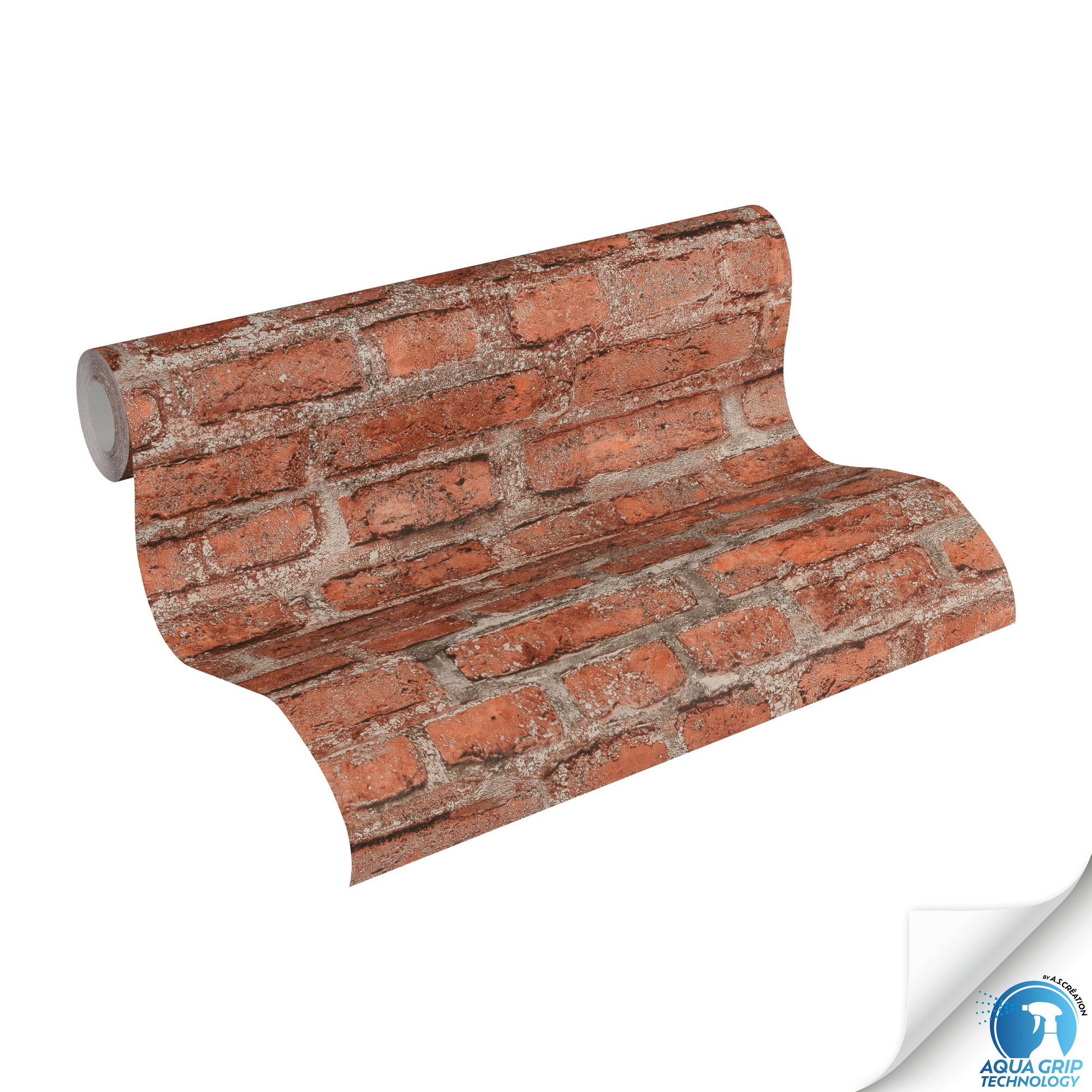 AS Vliestapete WOW Designdrop Steintapete Rot 784561