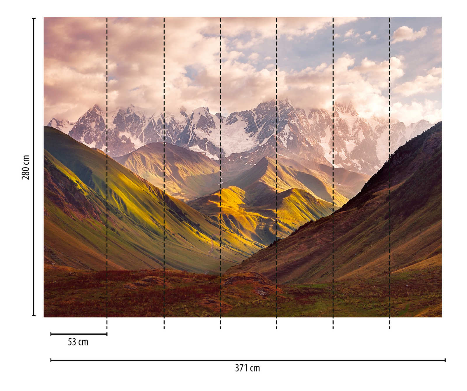 Livingwalls Vliestapete The Wall Berge 382571