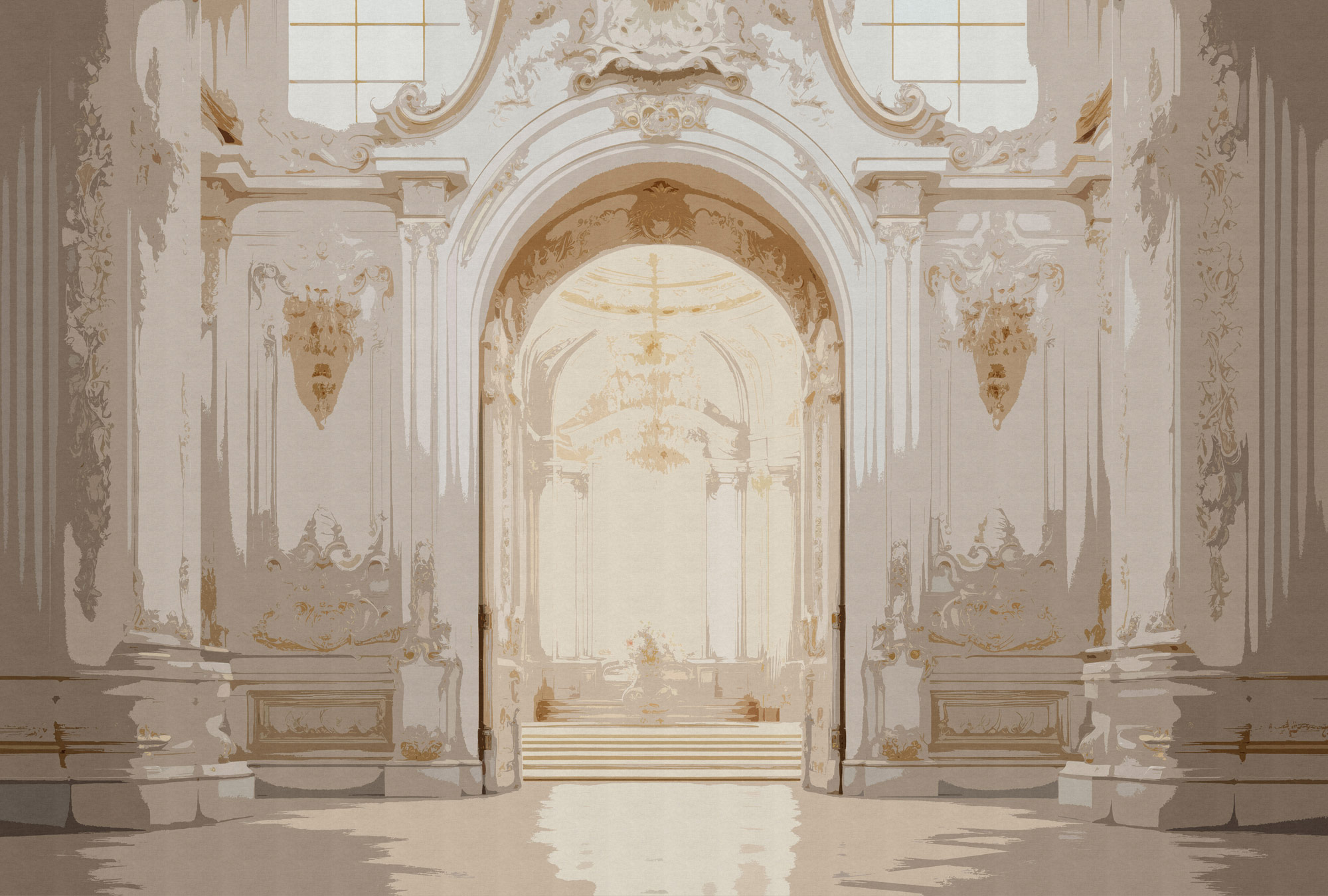 AS Fototapete Walls by Patel 5 Rundbogen Creme DD134915