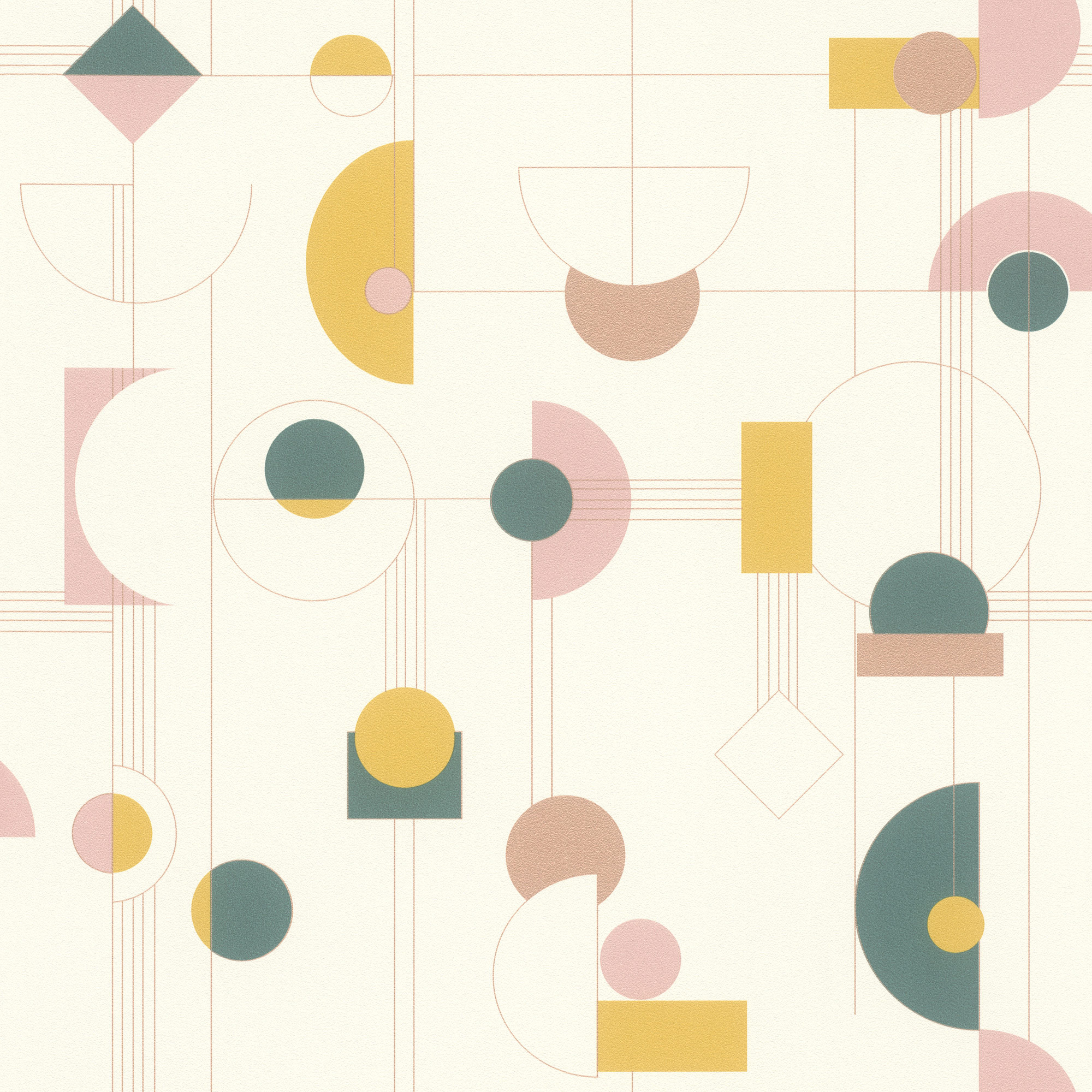 Rasch Vliestapete Beltesto Gelb Grafisch 795271