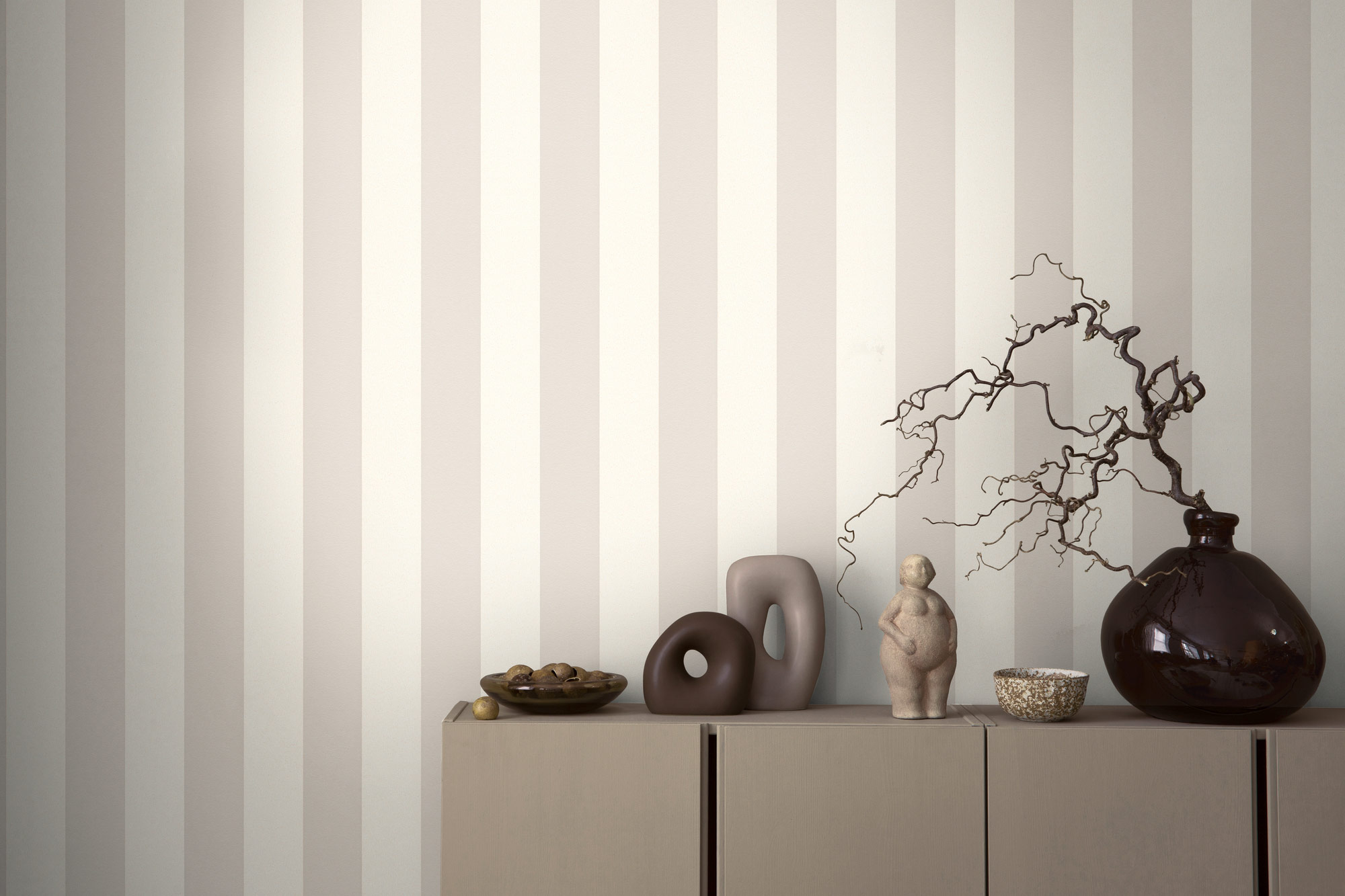 AS Vliestapete Casual Living Grau Streifentapete 381012