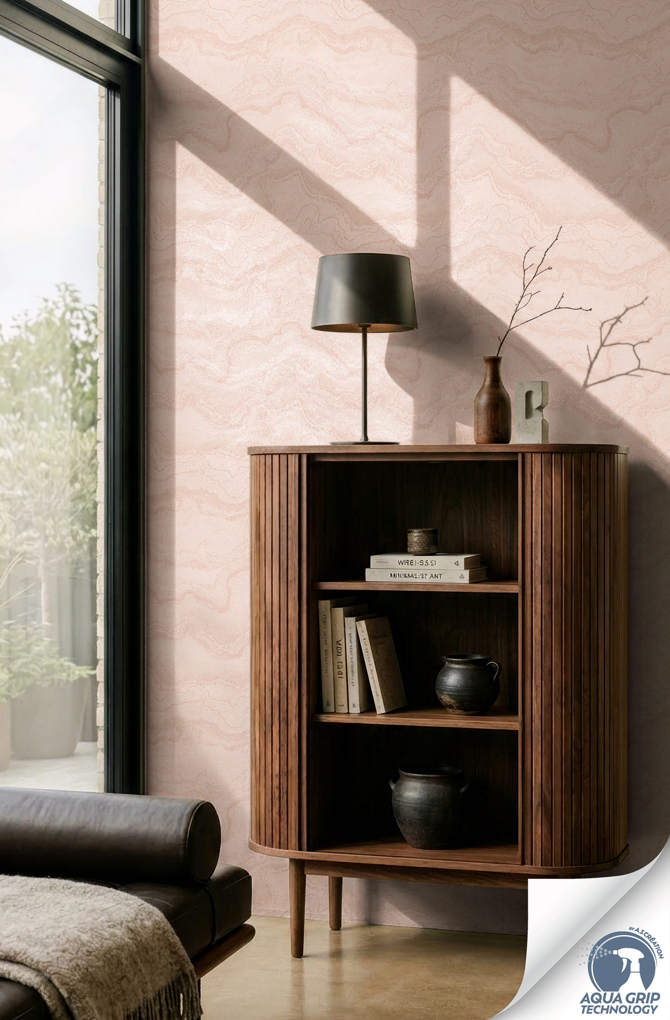 AS Vliestapete Cosiness Designdrop 2 Marmor Rosa 793165