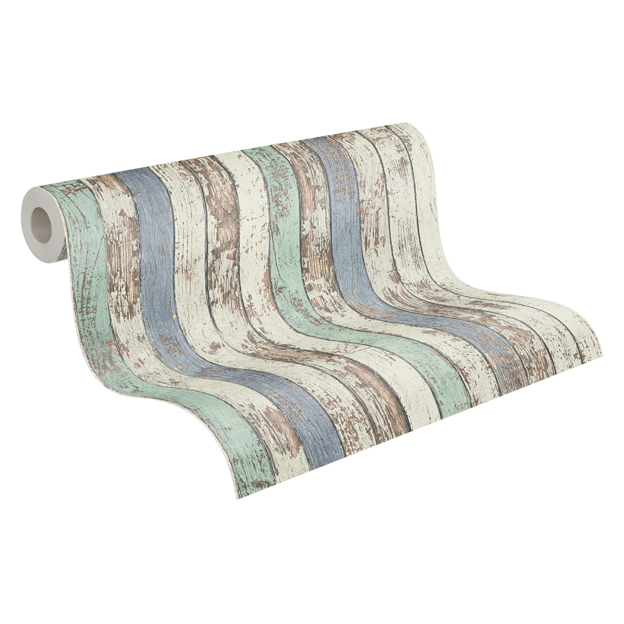 AS Vliestapete Elements 2 Holzoptik Blau 959141