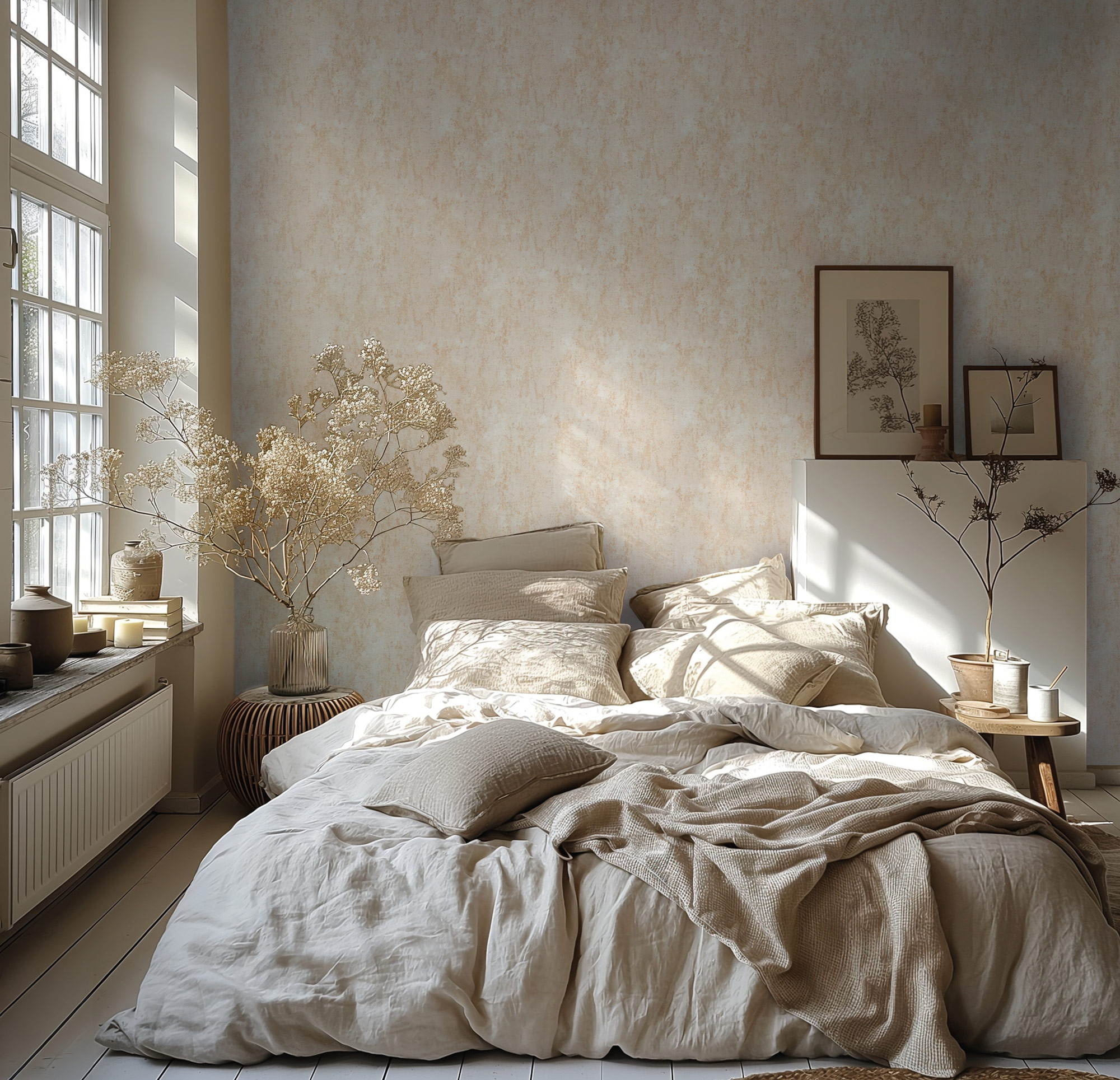 AS Vliestapete MS Hot Spots Struktur Creme 786292