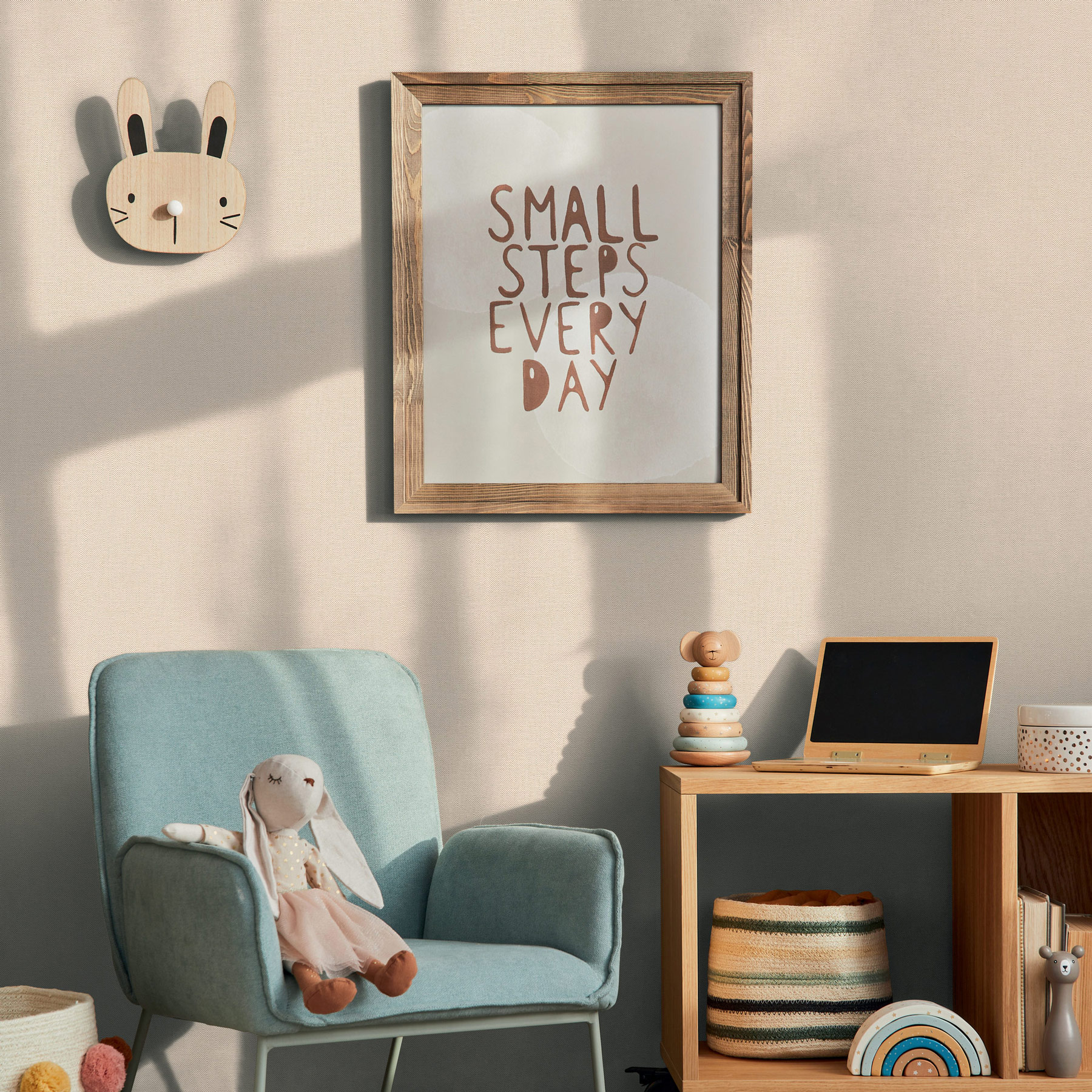 AS Vliestapete Kids Studio Unitapete Beige 397812