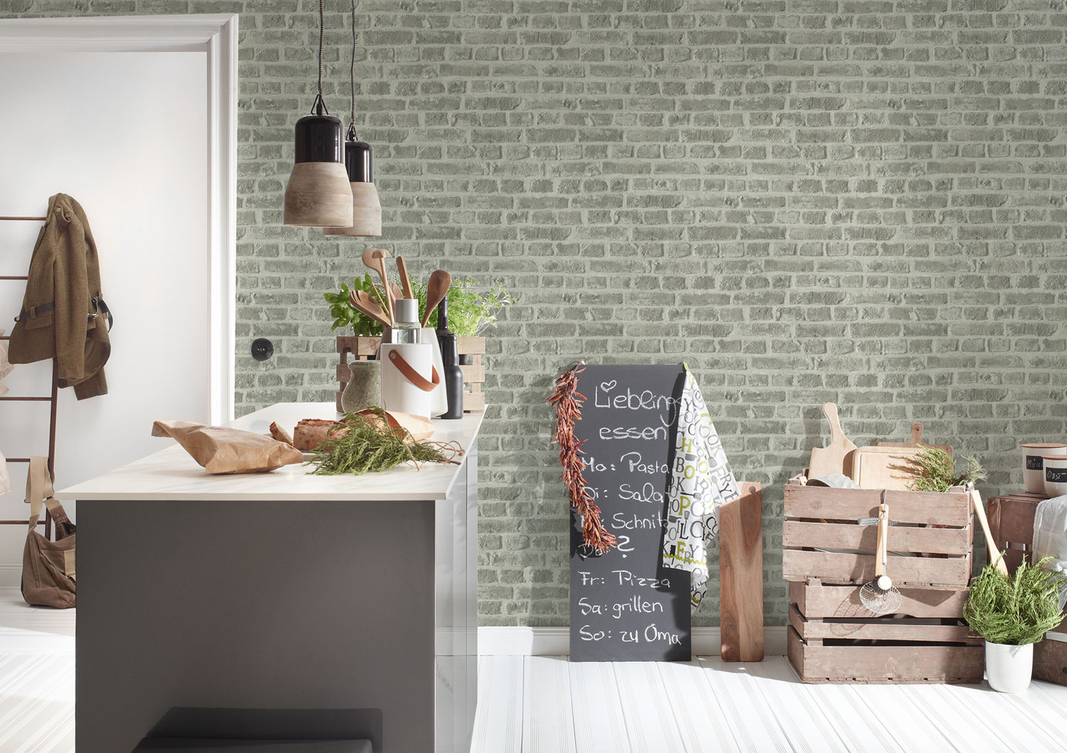 Thomas Vlies-Tapete Mauer Stein grau TLT020 - 369792