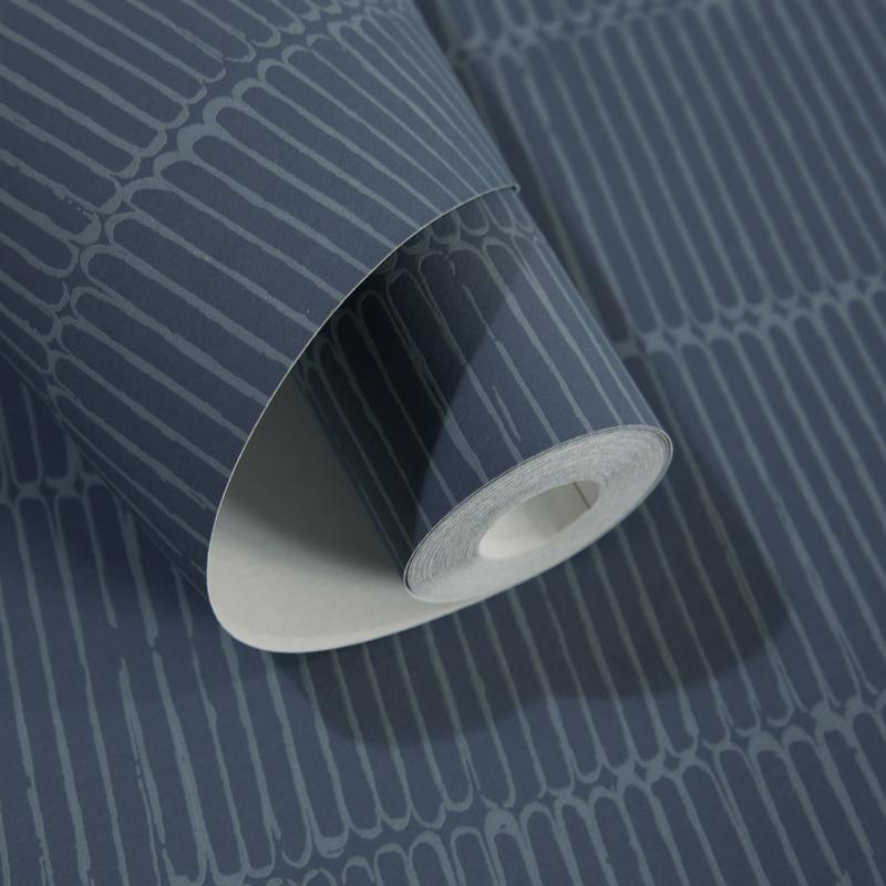 Hohenberger Vliestapete Chalk Beams in Order Blue 65503