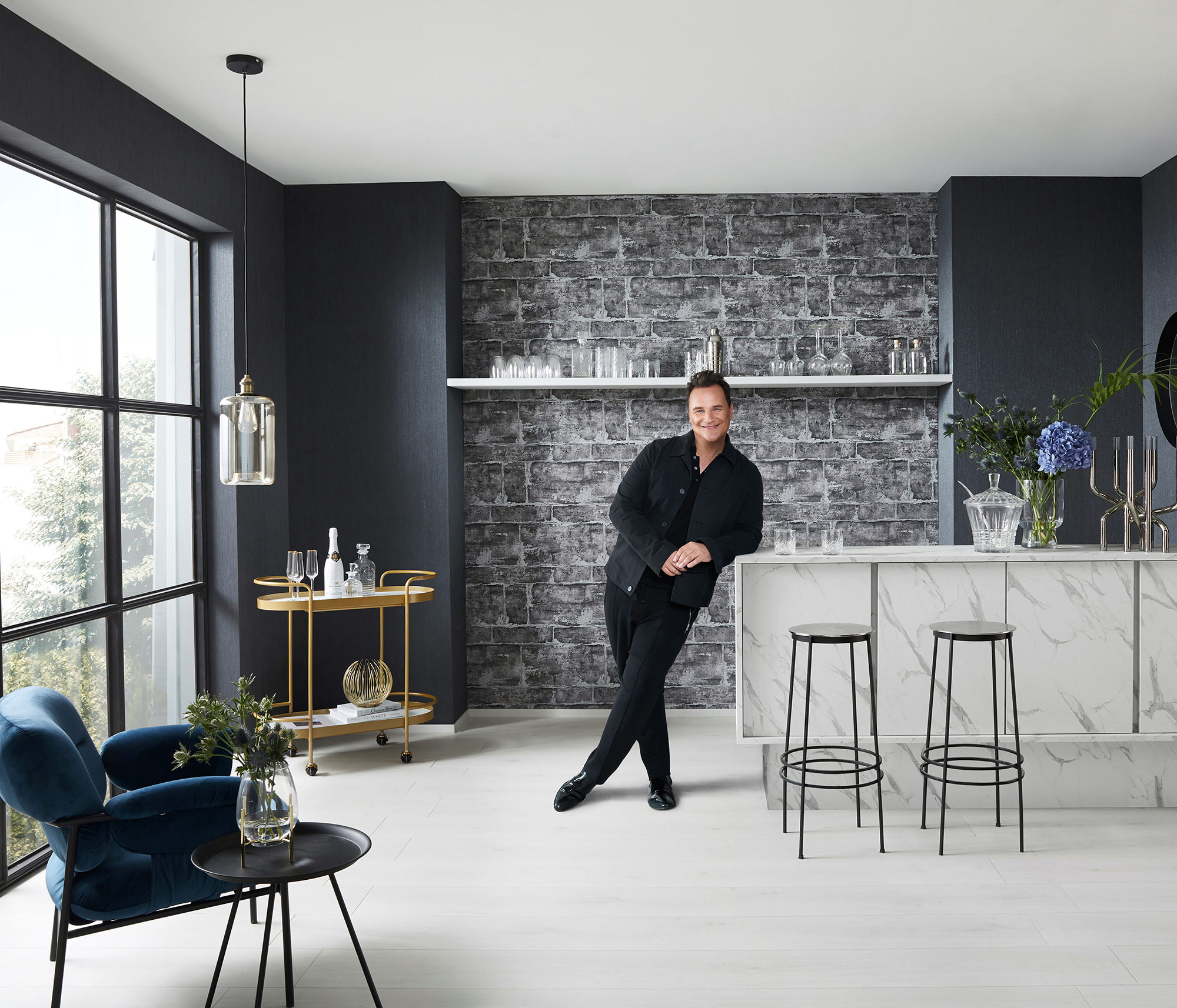 Erismann Vliestapete GMK Fashion for Walls 3 dunkelgrau 1022