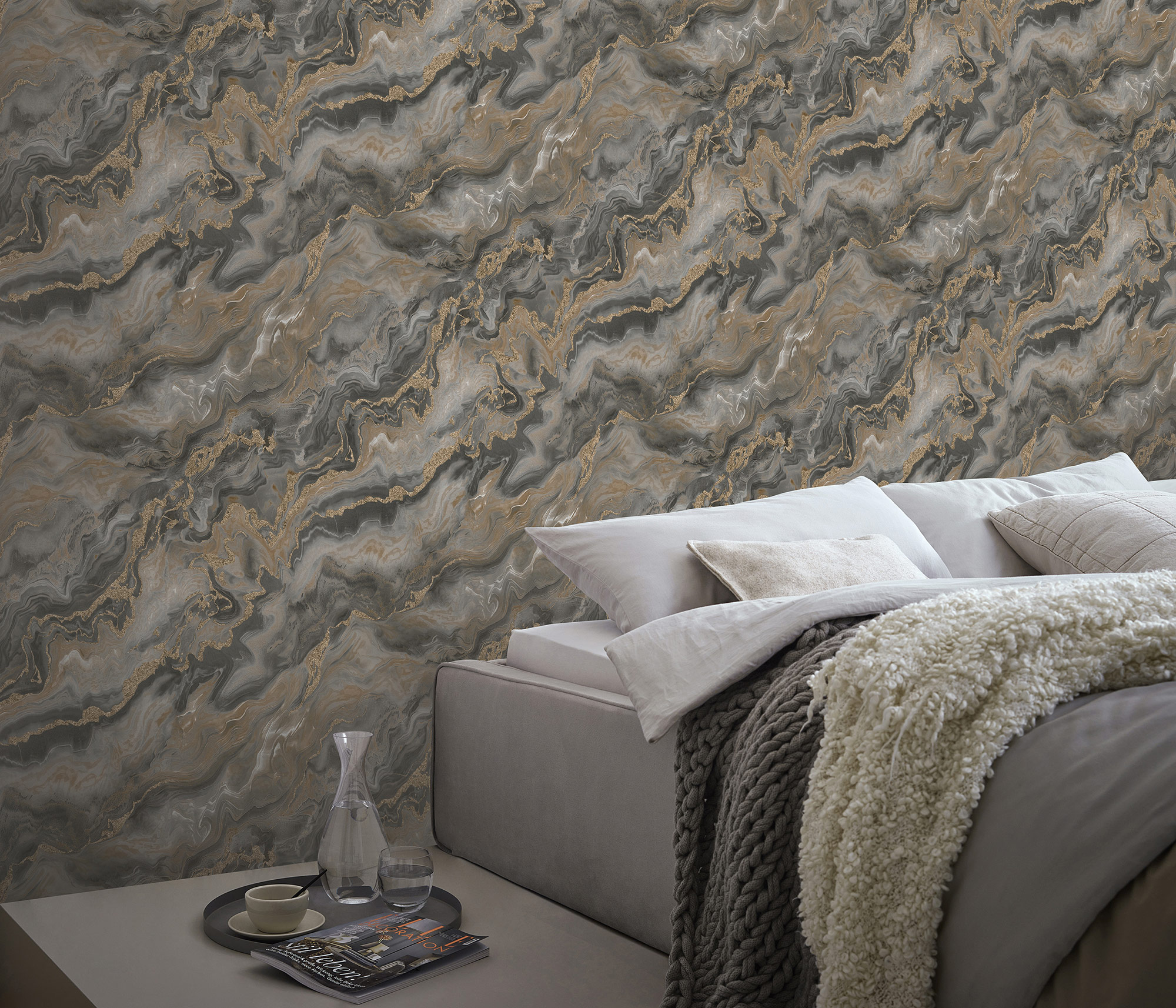 Erismann Vliestapete Elle 4 taupe 1044737