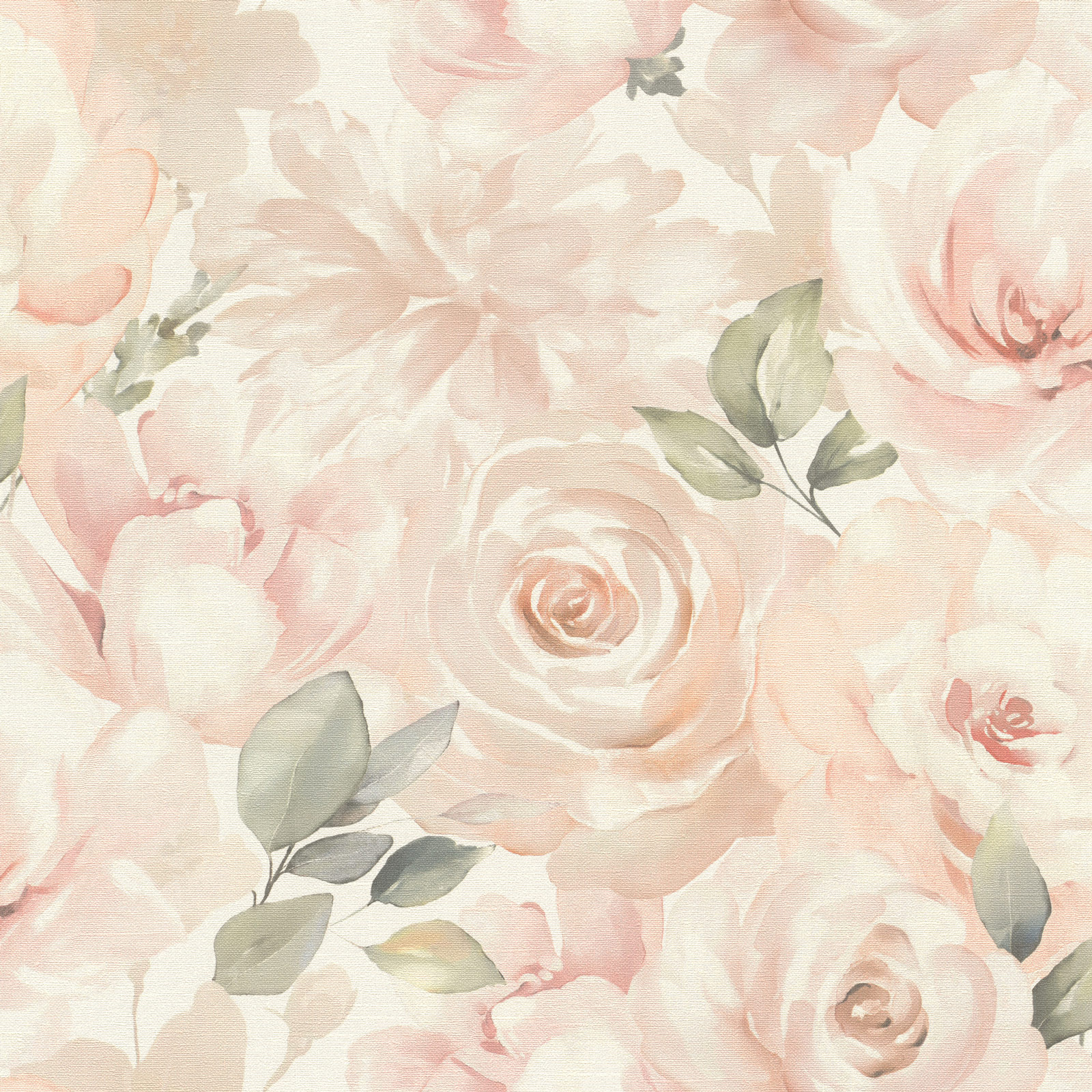 Rasch Vliestapete Peonies Rosa Blumen 582314