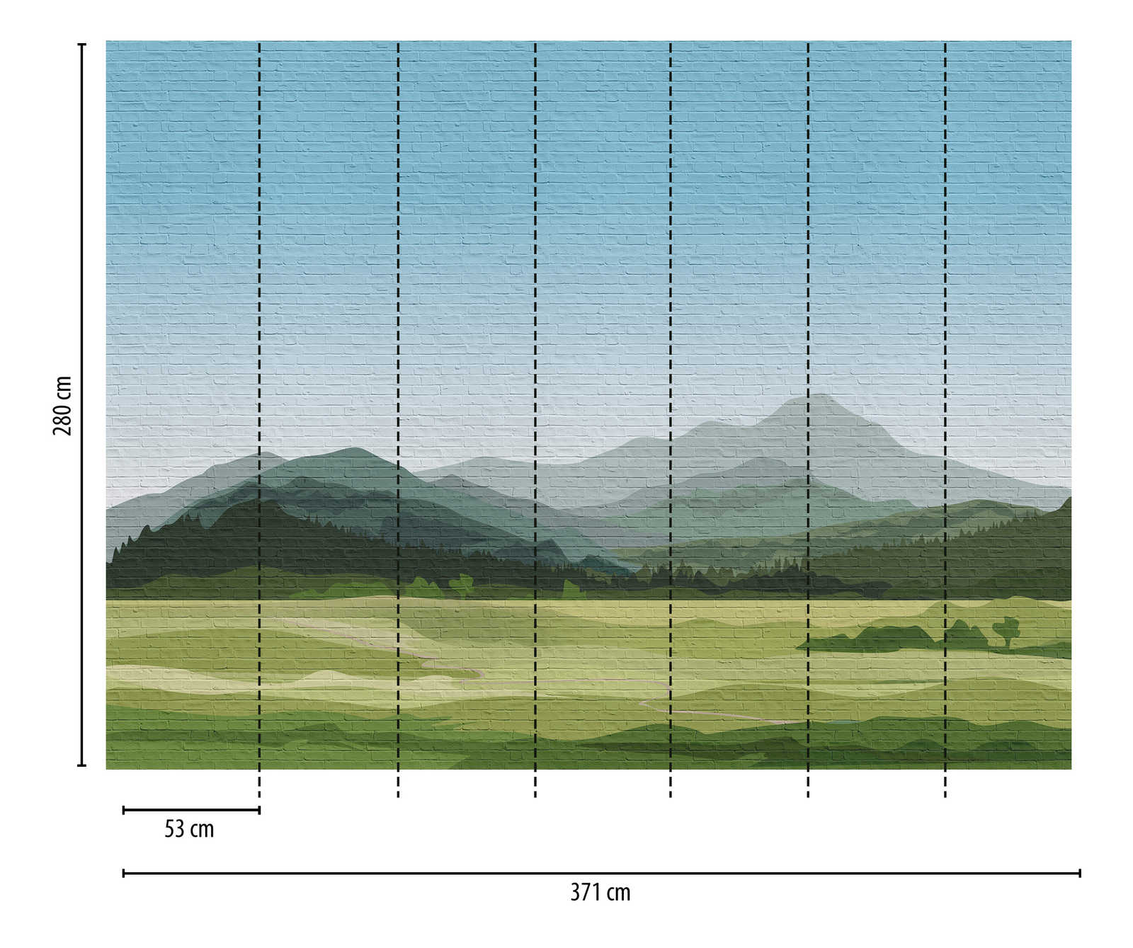Livingwalls Vliestapete The Wall Berge 382981