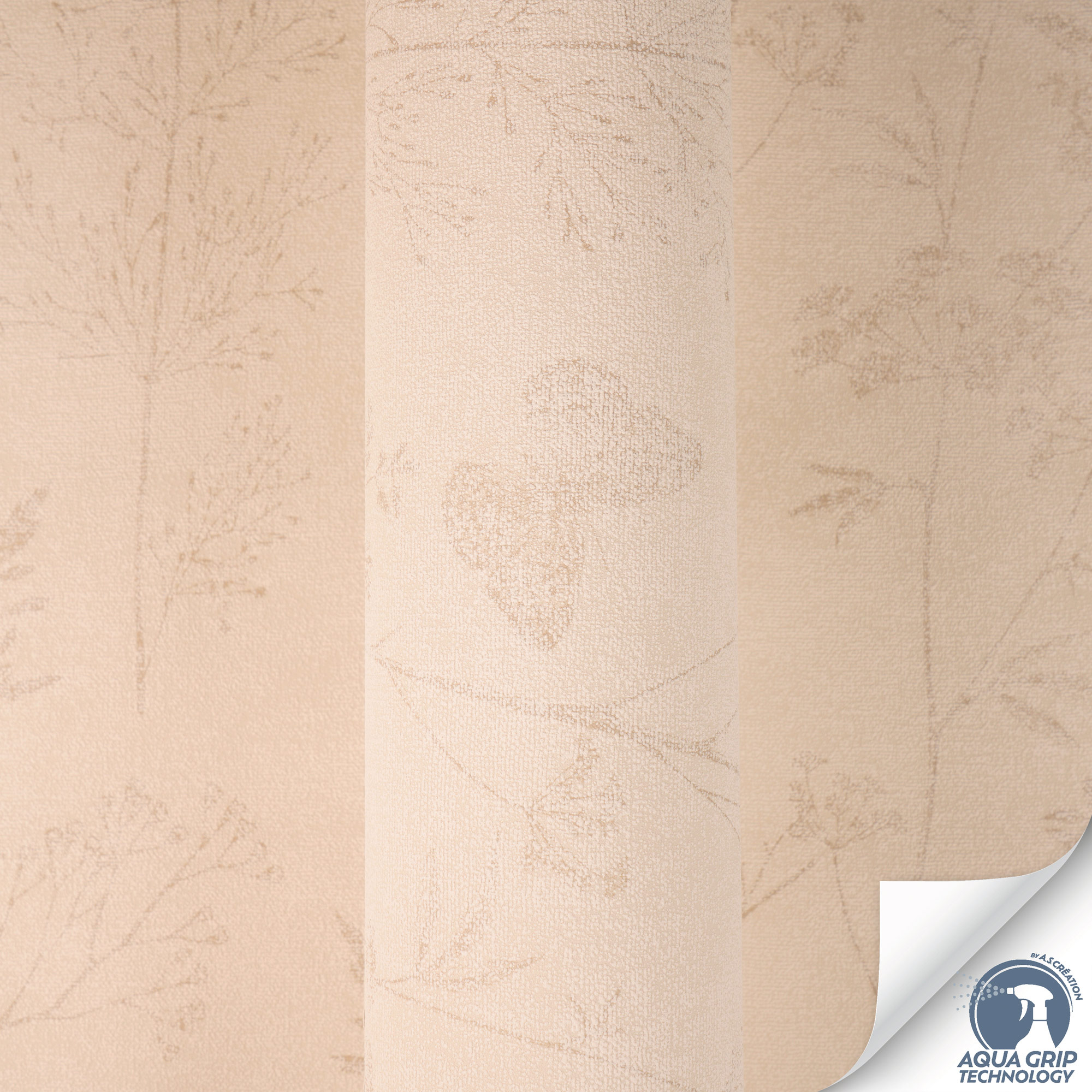 AS Vliestapete Cosiness Designdrop 2 Floral Beige 792832