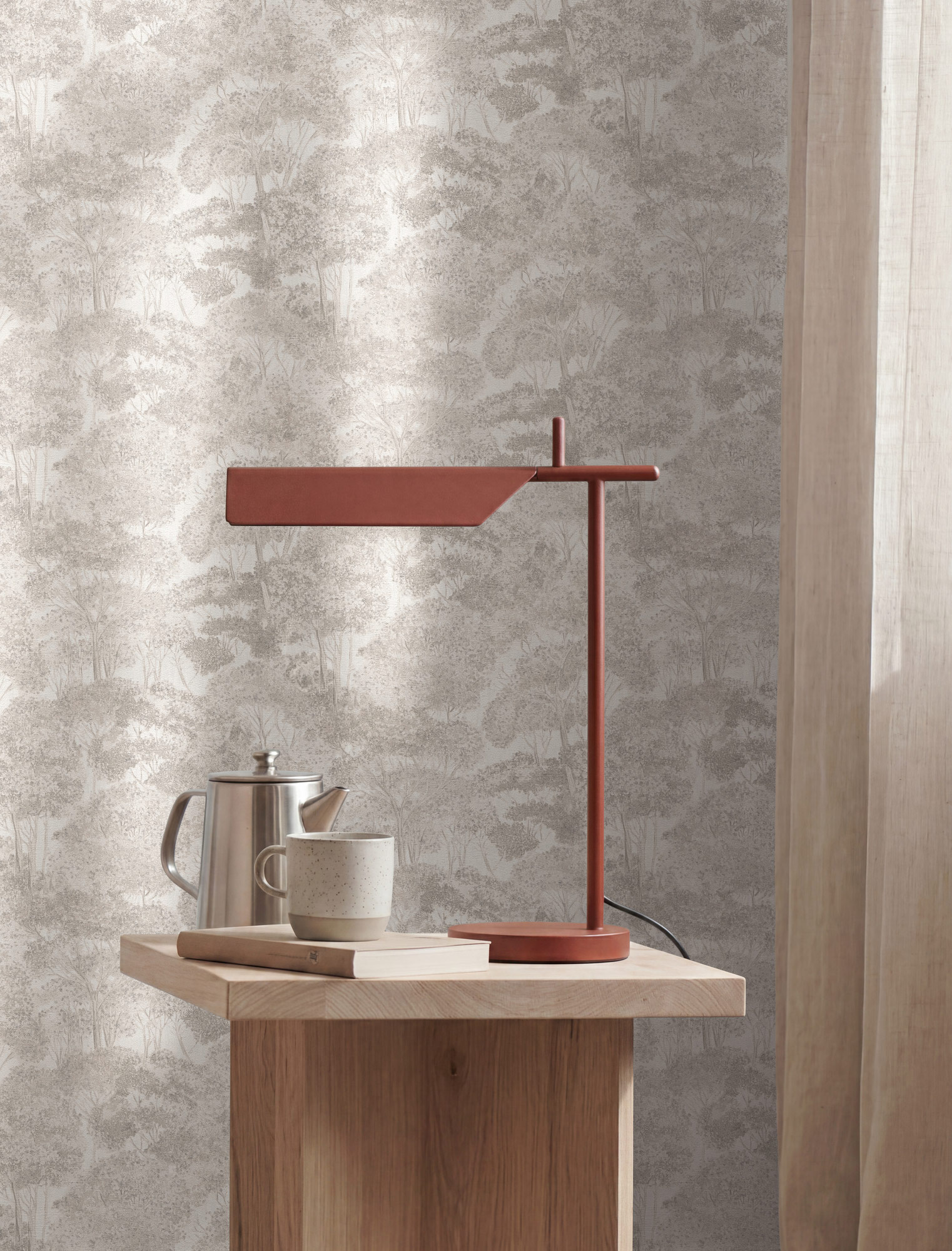 AS Vliestapete Trend Spectrum Waldtapete Grau 792272