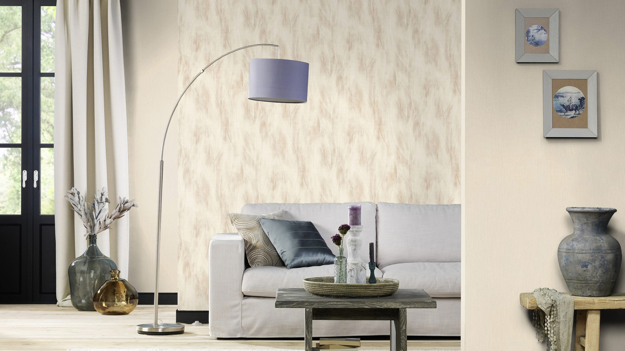 Rasch Vliestapete Country Charme Beige-Braunbeige 536812