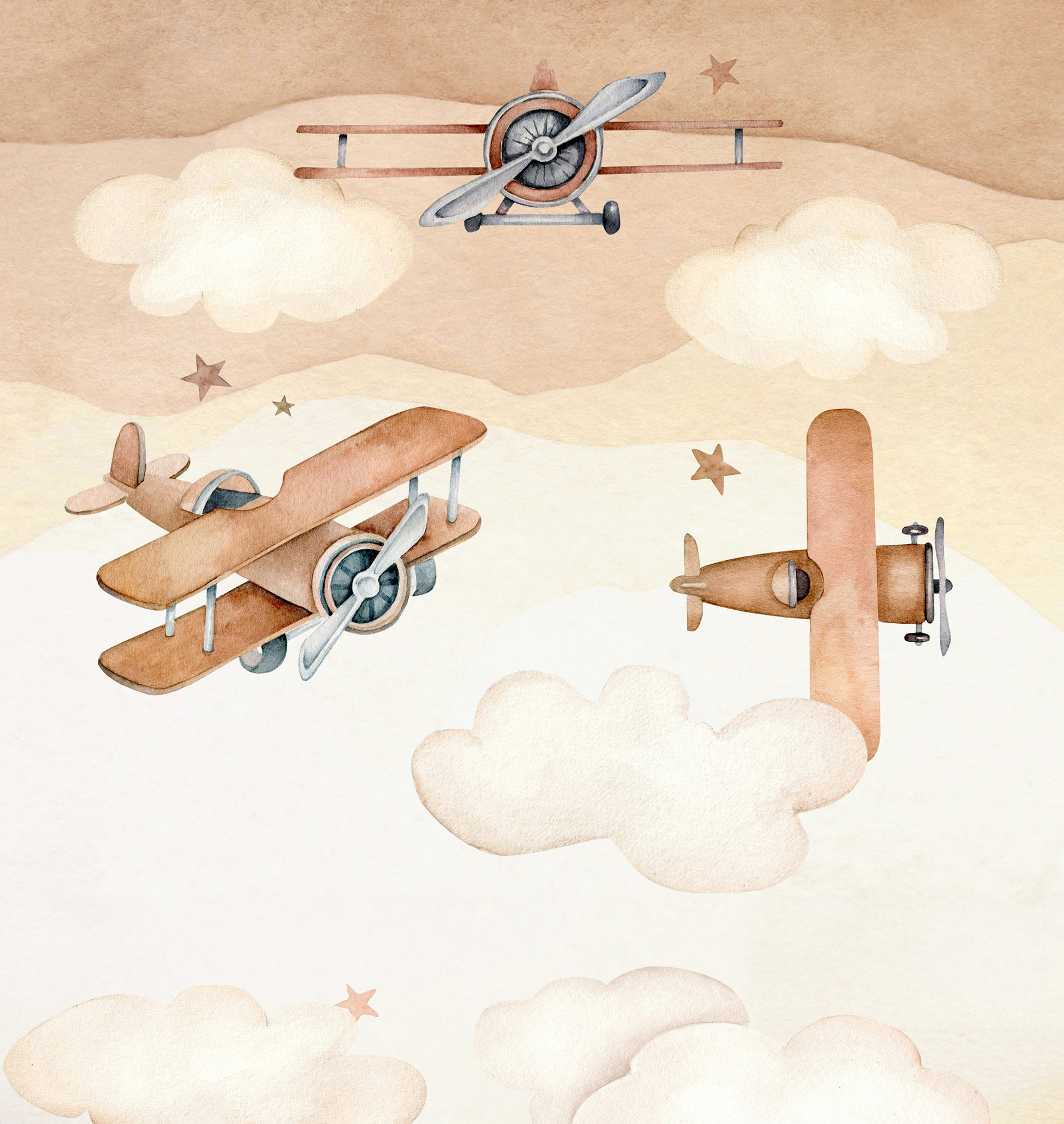 Rasch Fototapete Kids World 2 Braun 367973