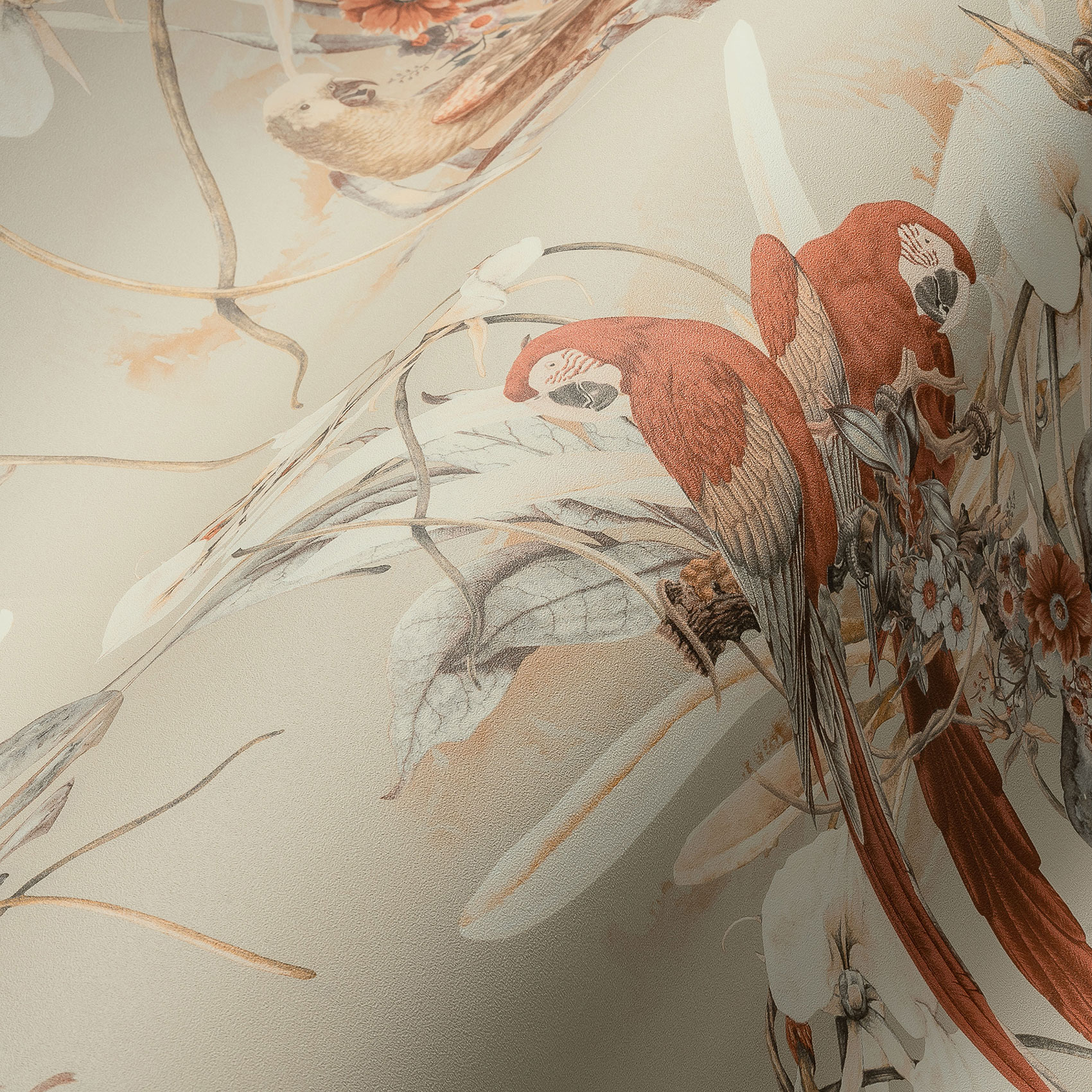 AS Vliestapete PintWalls Florale Tapete Orange 387252