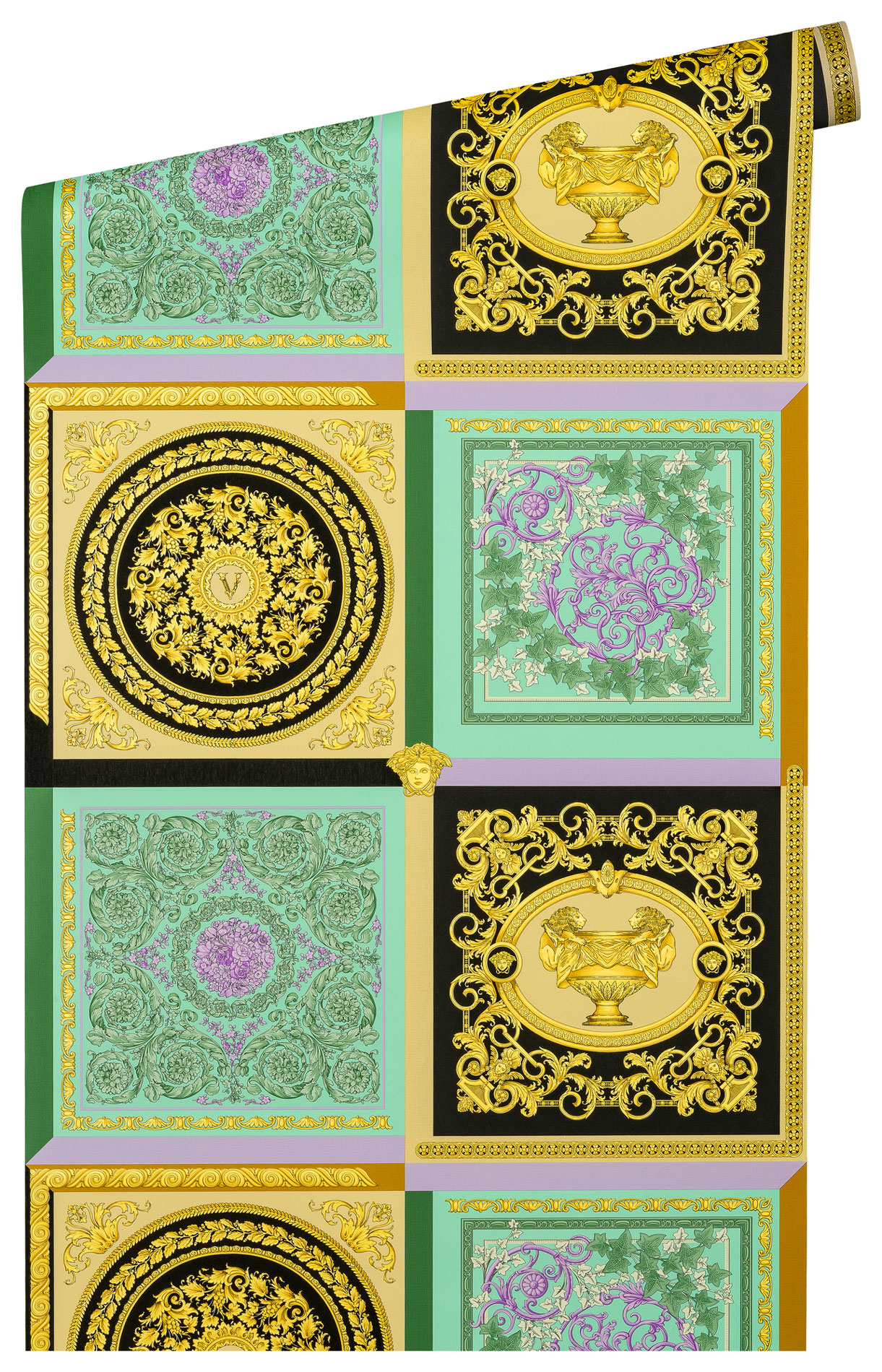 AS Vliestapete Versace 5 Barock Tapete Gold 387041