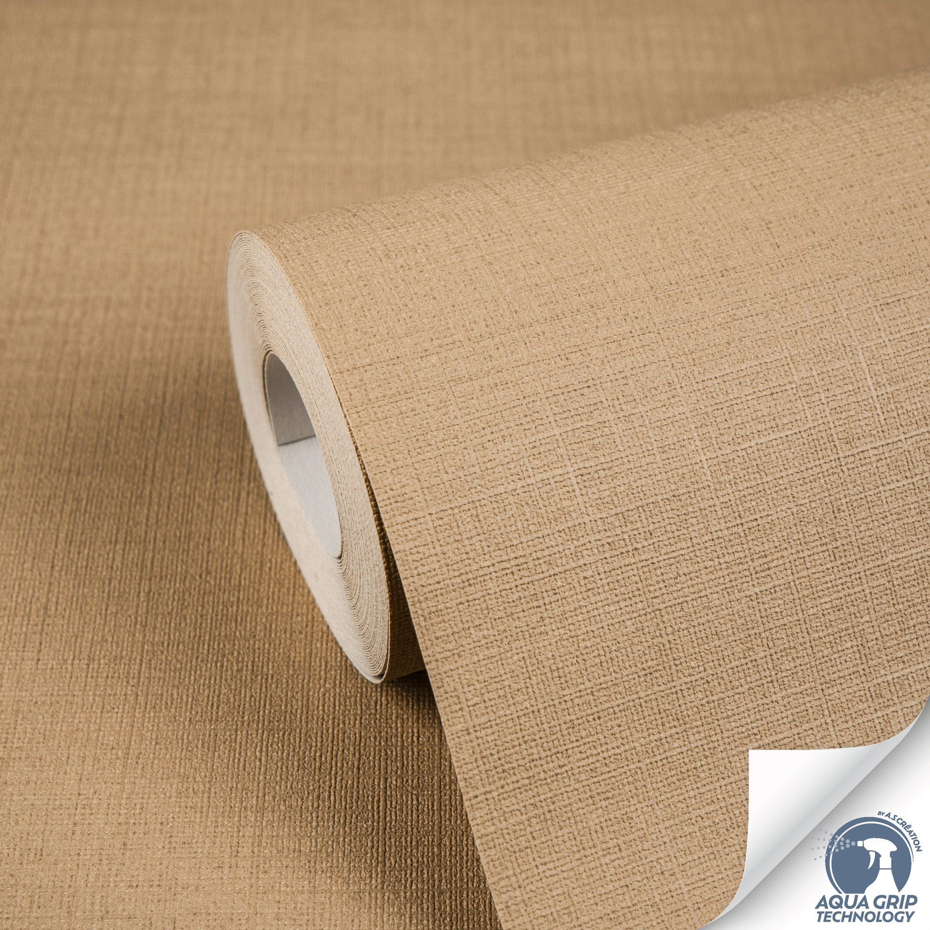 AS Vliestapete Cosiness Designdrop 2 Uni Beige 785754