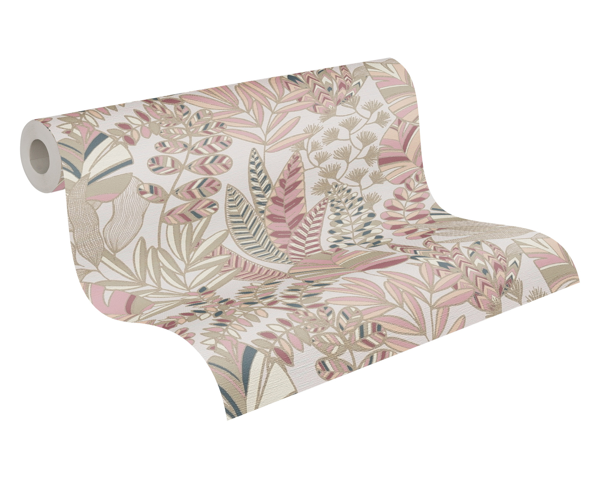 AS Vliestapete Antigua Satin Florale Tapete Rosa 390954