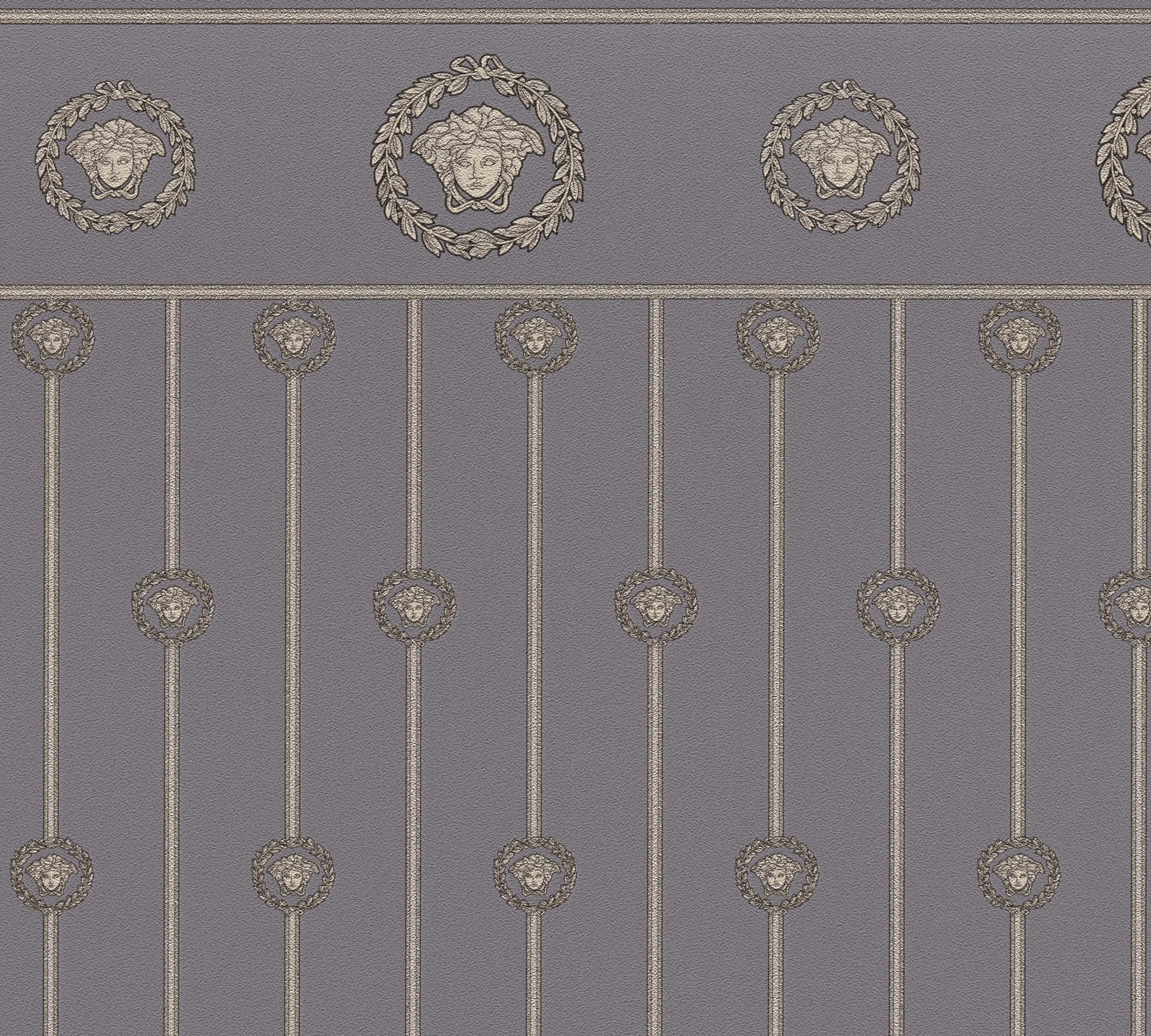 AS Vliestapete Versace 6 Barock Tapete Grau 791314