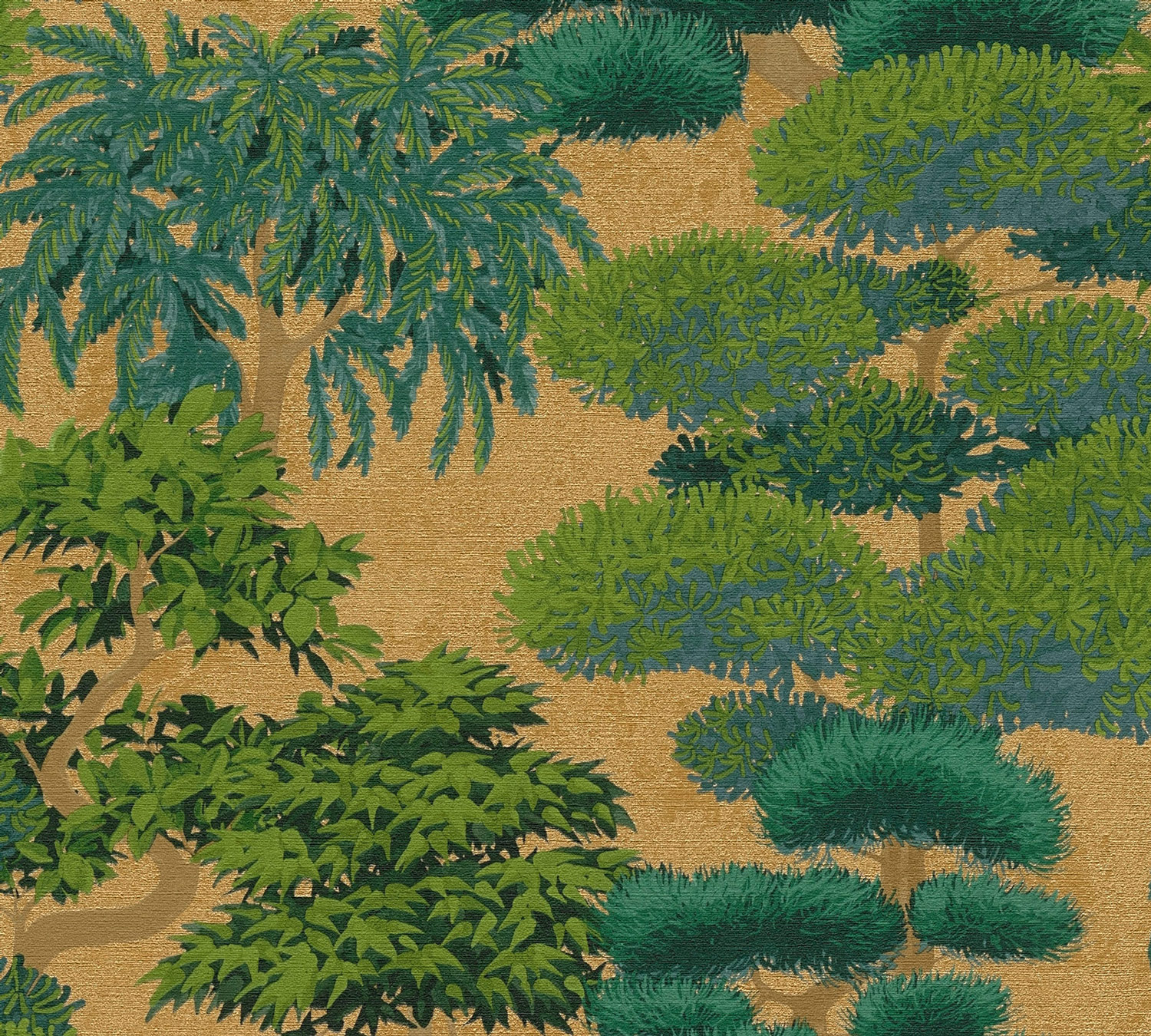 AS Vliestapete C2 Waldtapete Gold 791612