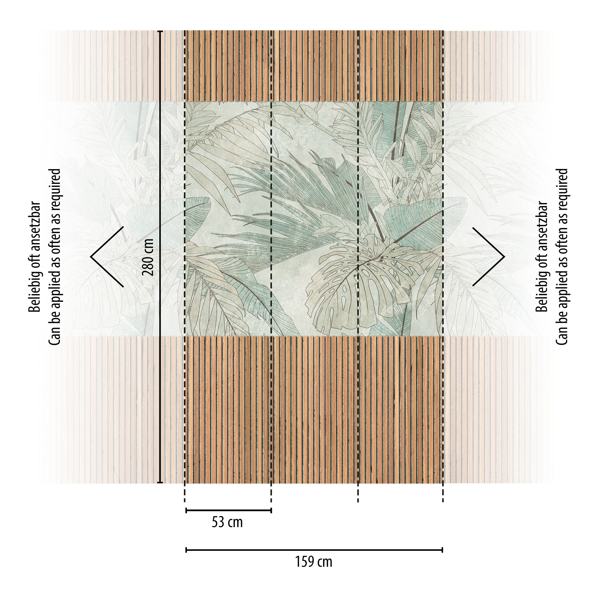 Livingwalls Vliestapete The Wall 3 Wandpaneel Optik 398541