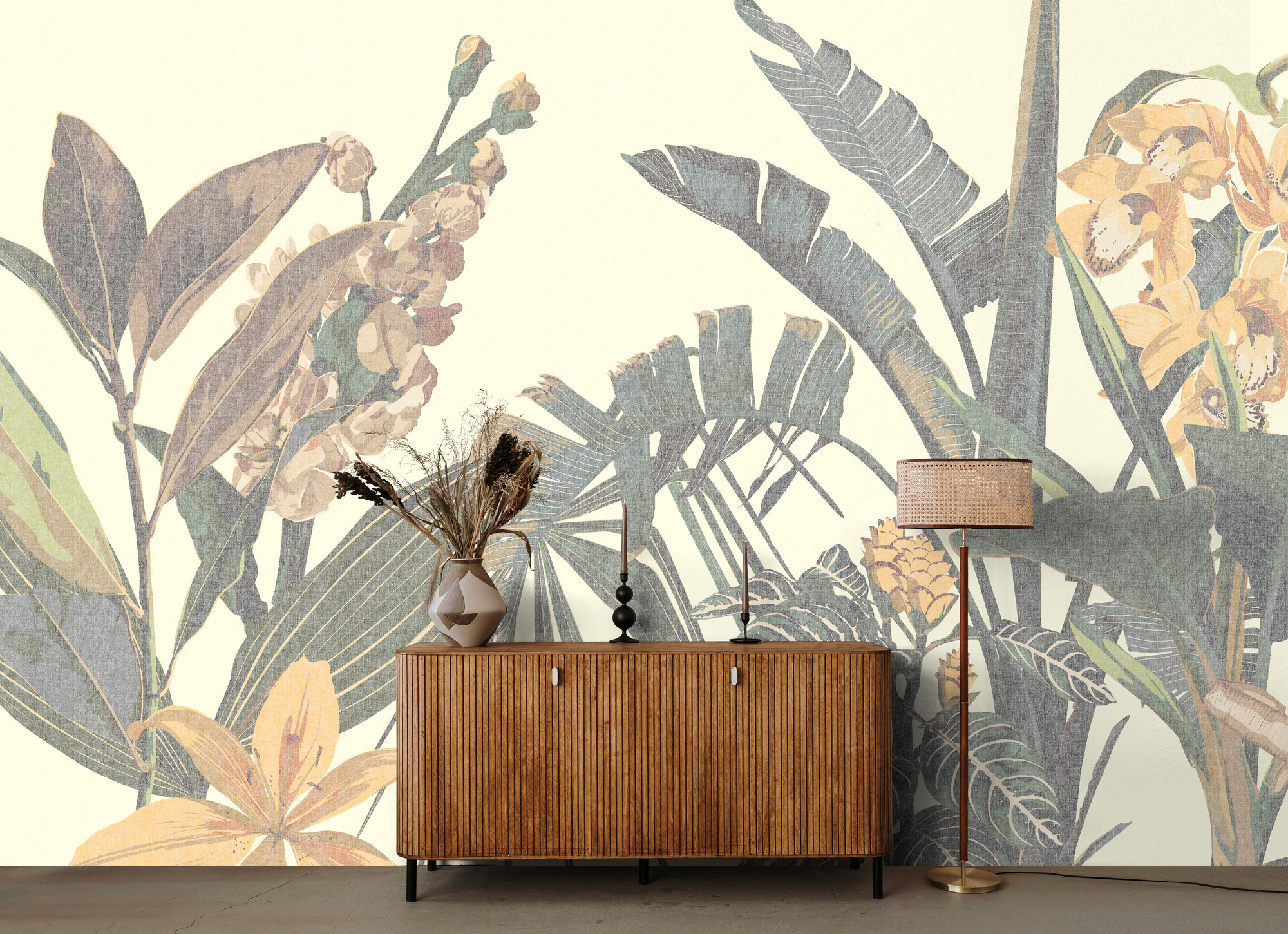 AS Fototapete Walls by Patel 5 Blumen Grün DD134645