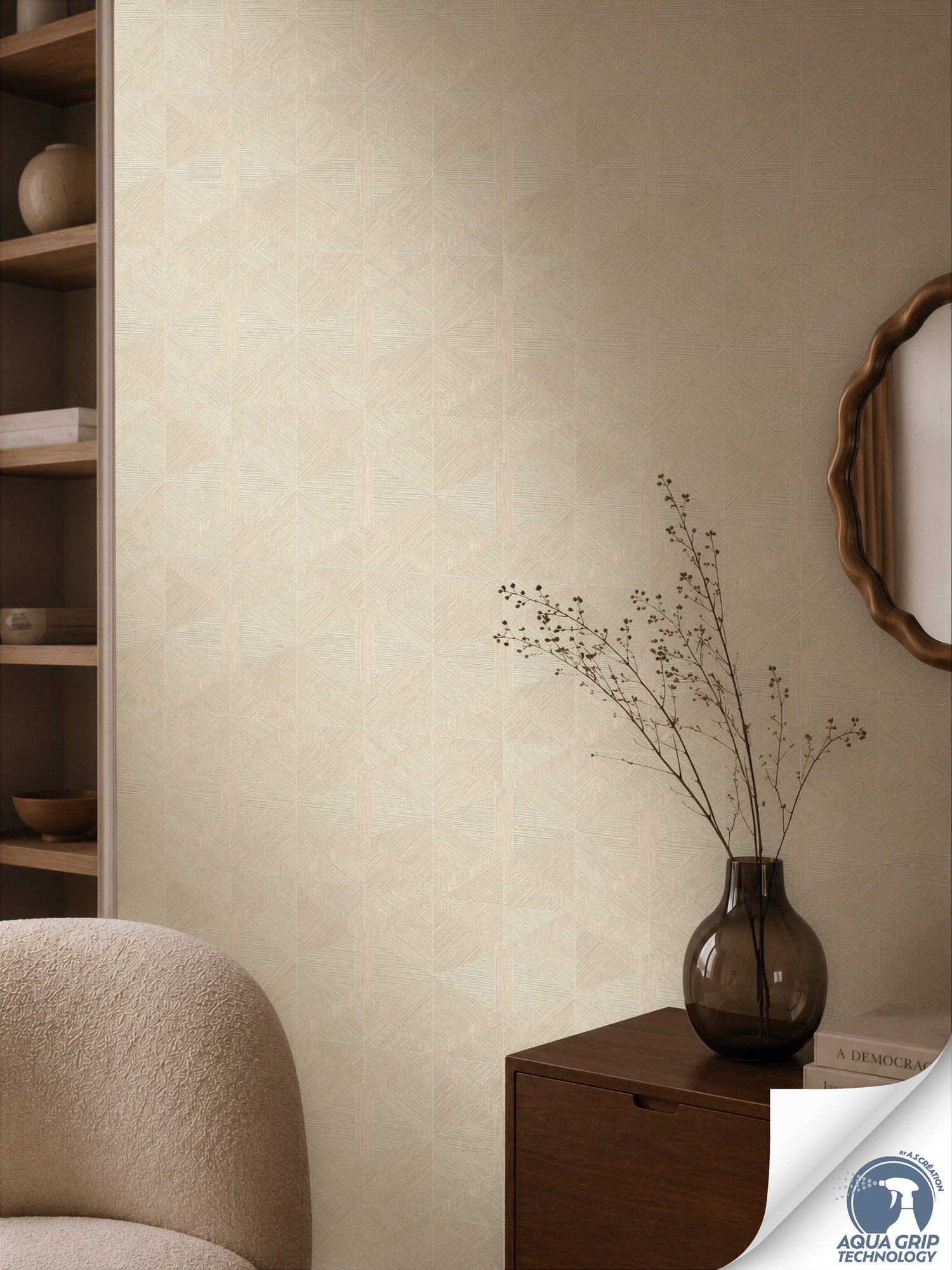 AS Vliestapete Cosiness Designdrop 2 Grafik Creme 793192
